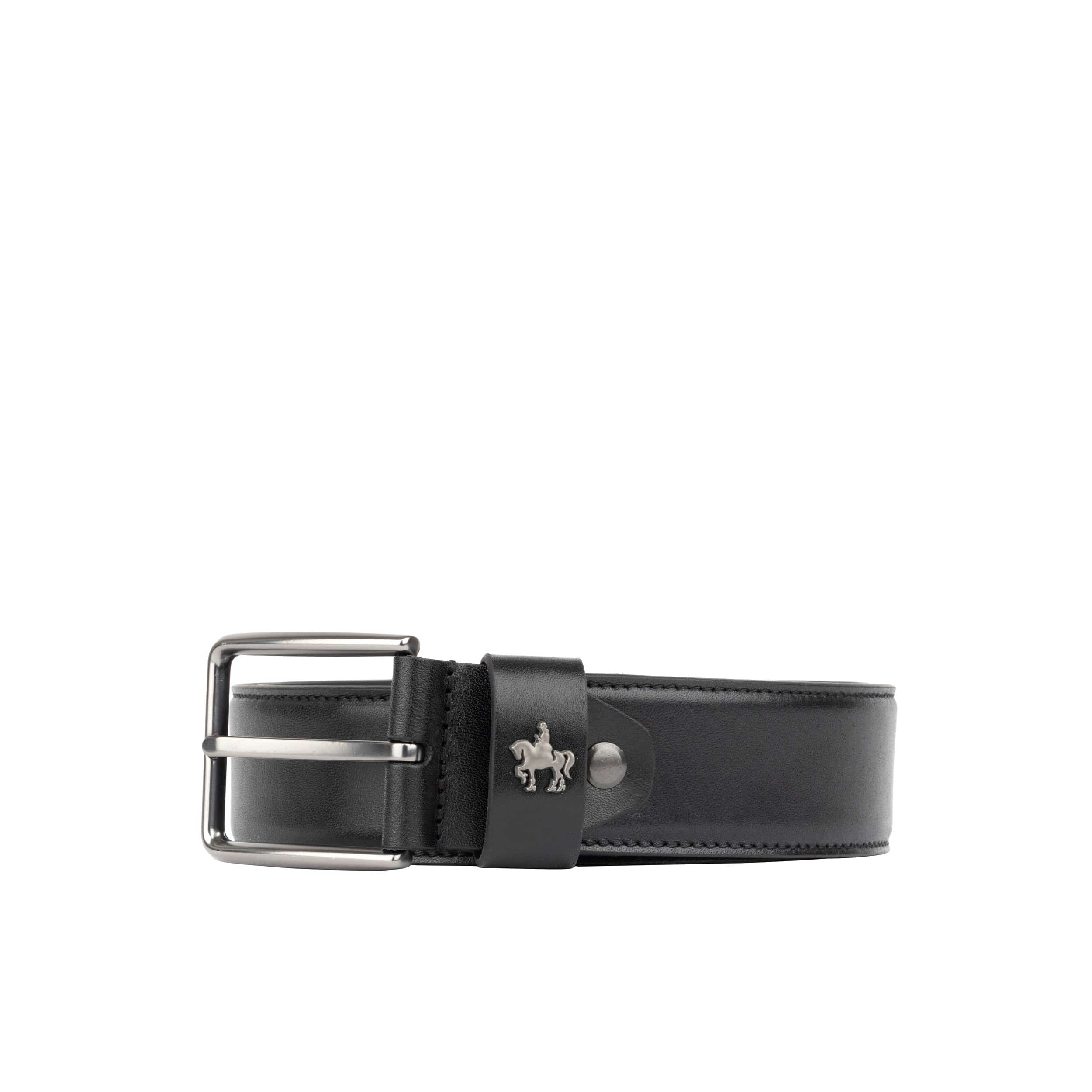 Alec - Black Navy - Men'classic belt in navy and black genuine leather combo - Image 2