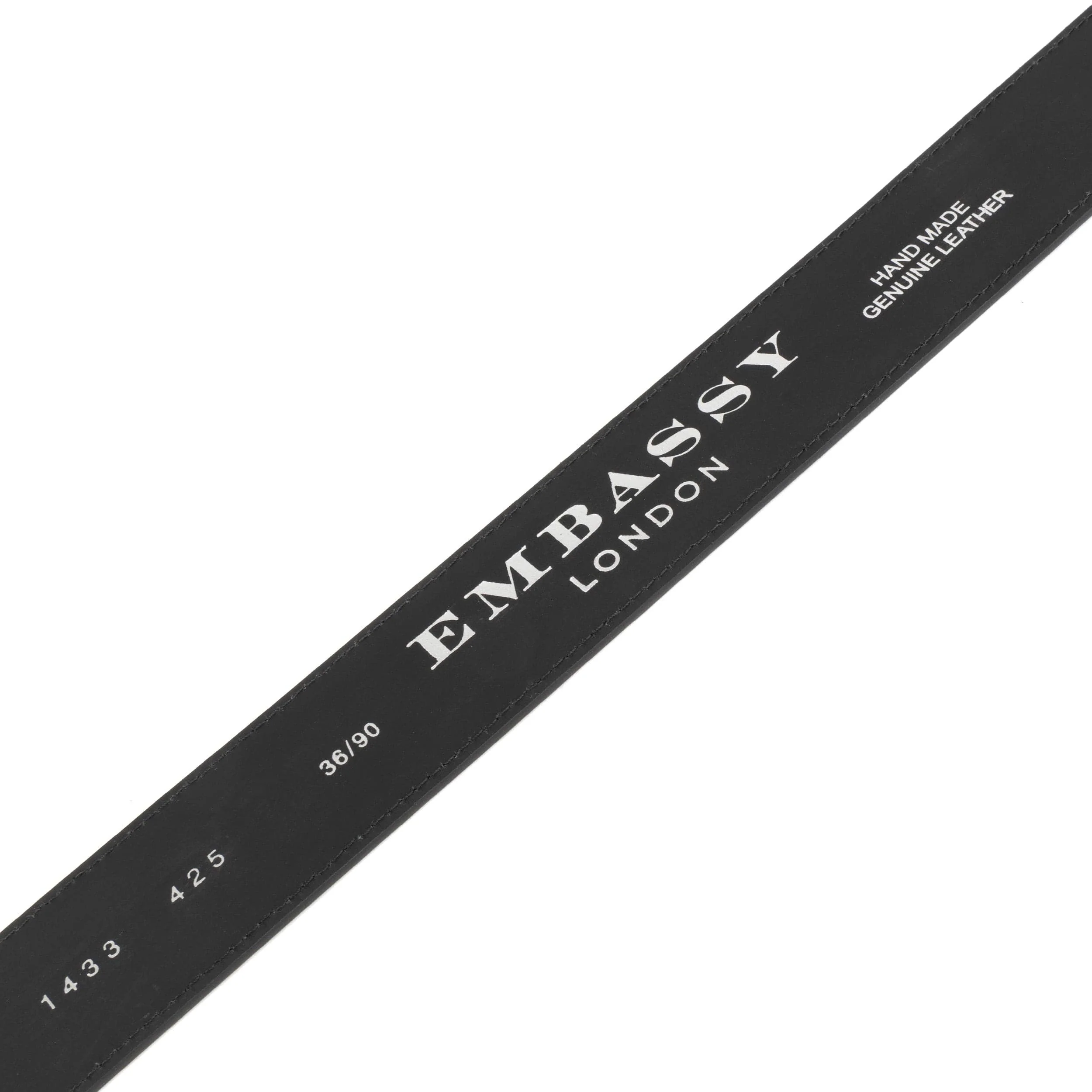 Alec - Black Navy - Men'classic belt in navy and black genuine leather combo - Image 4