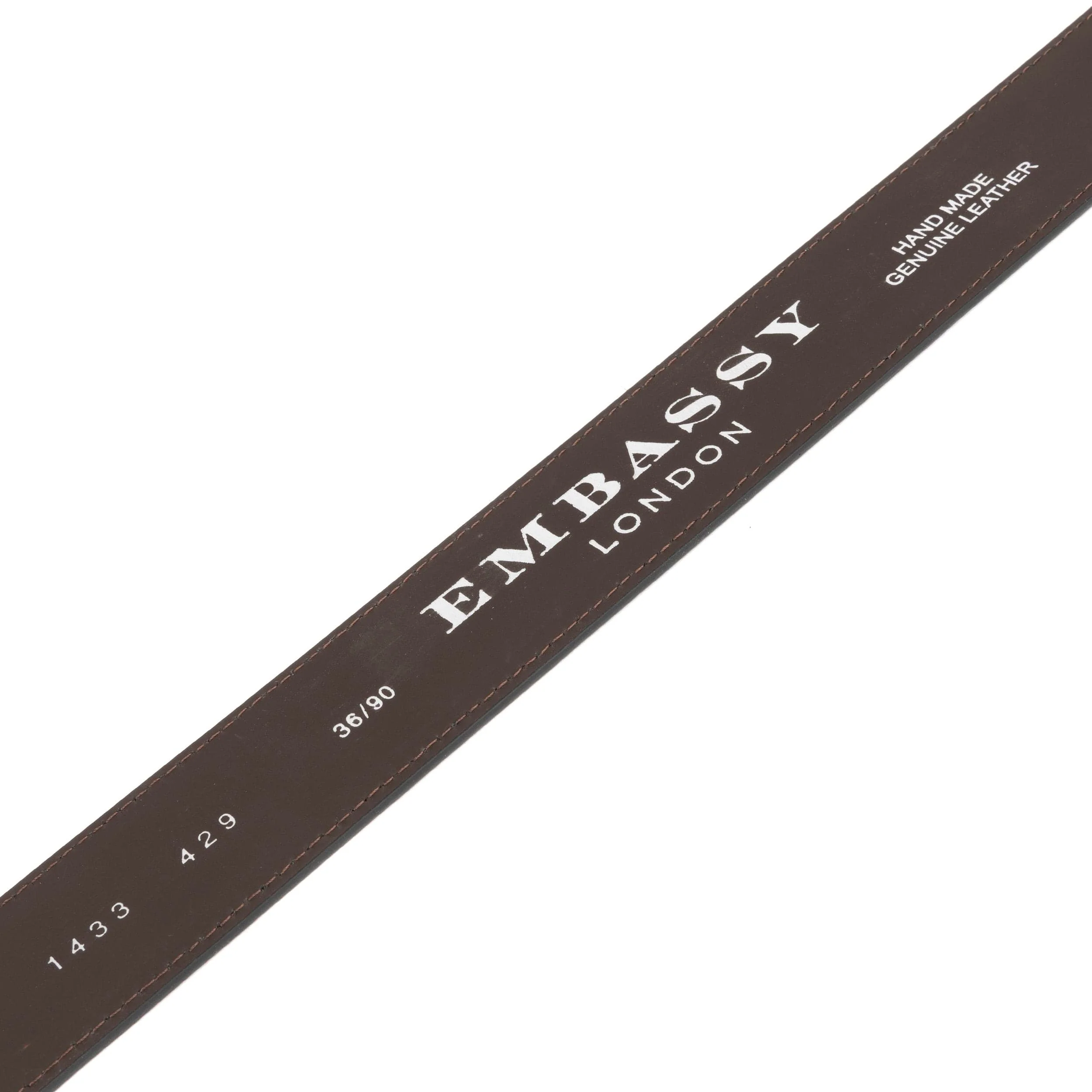 Alec - Brown Black - Men'classic belt in brown and black genuine leather combo - Image 4