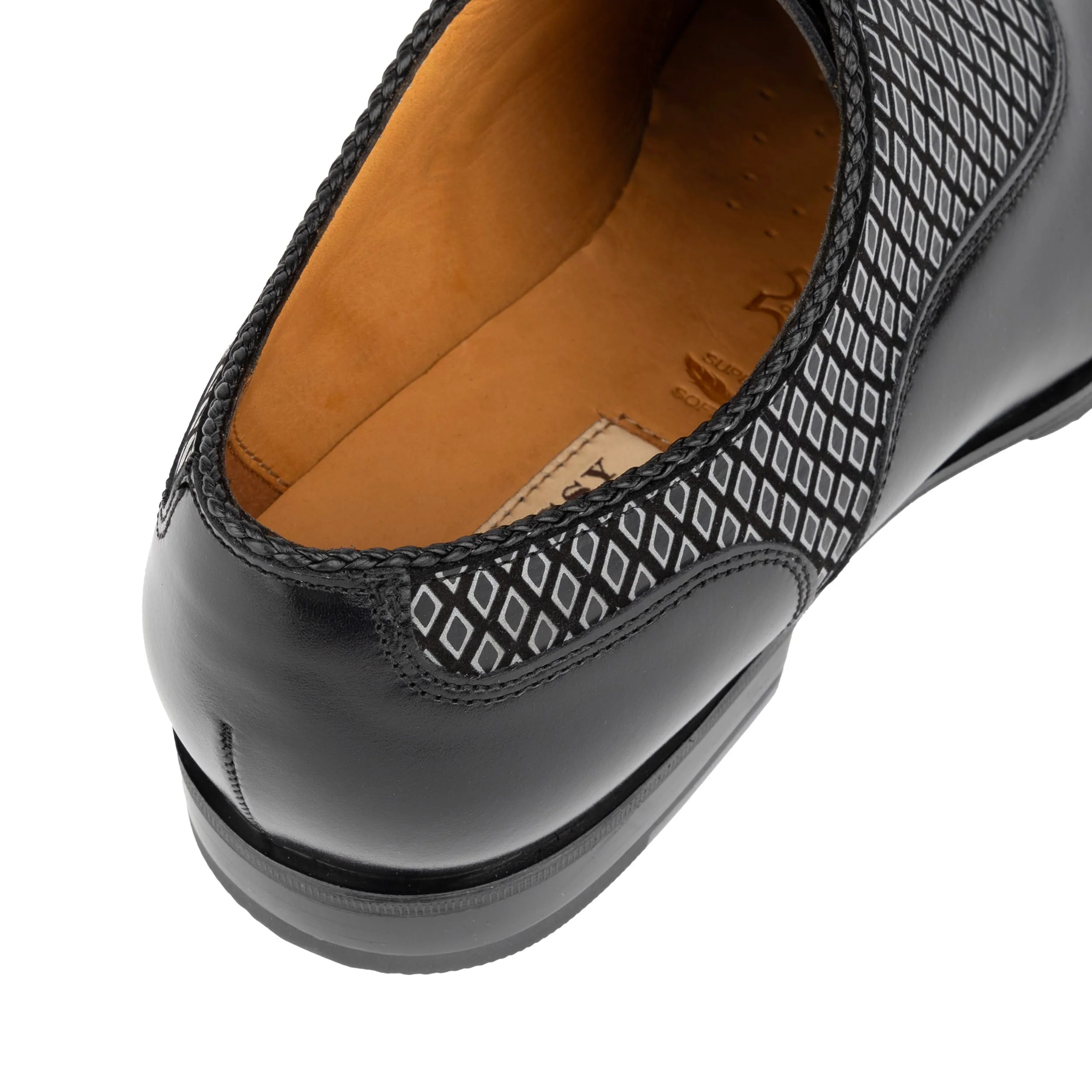 Arthur - Black & Black Diamond - Men’s Leather Dress Shoe - Image 8