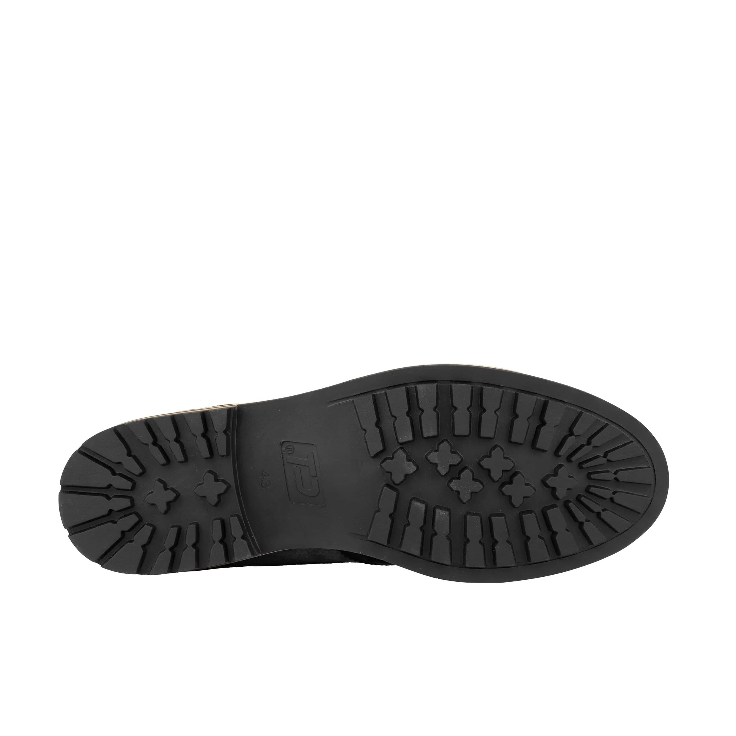 Ashford - Black & Grey & Navy - Men's tri‑tone leather lace‑up with suede accents - Image 5