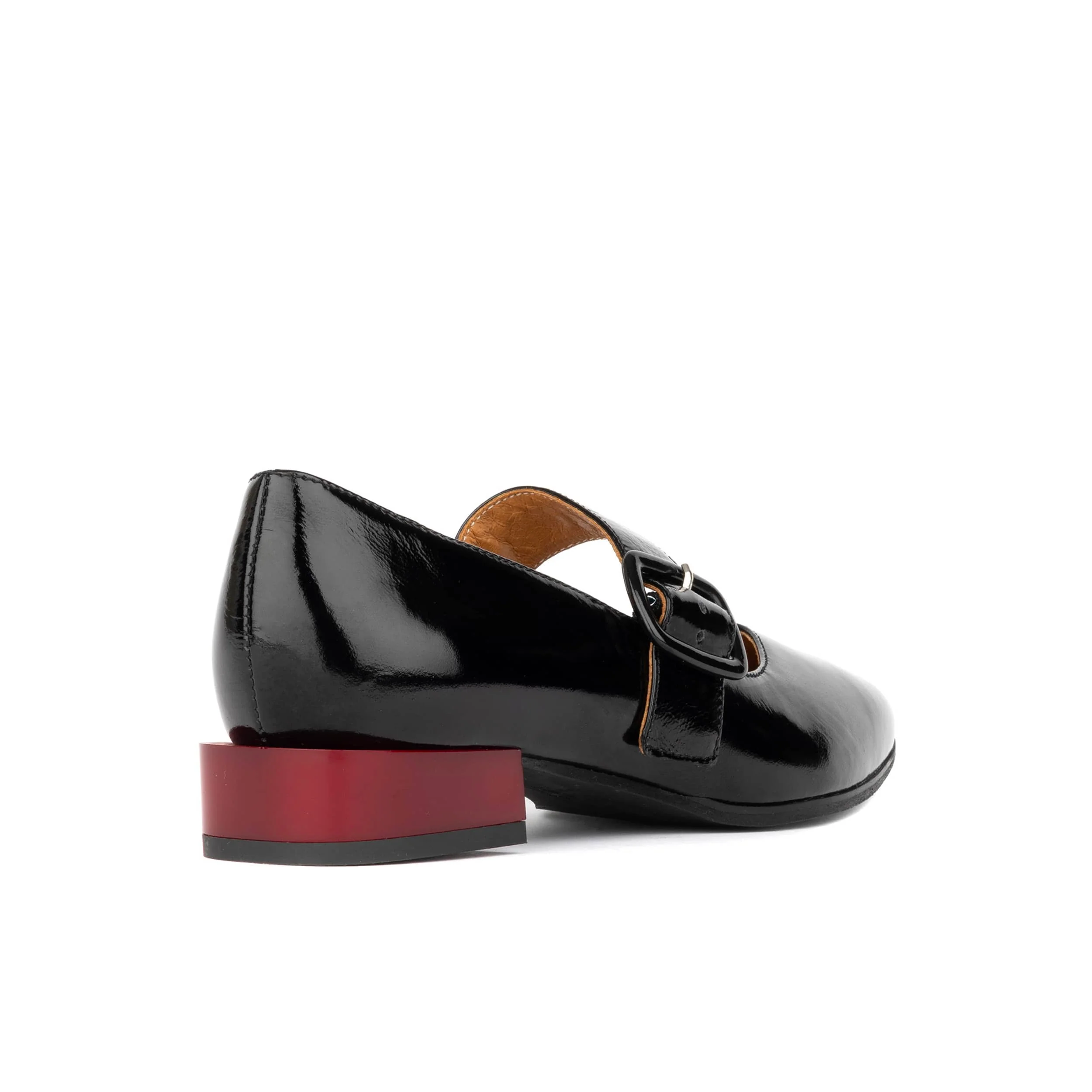 Bliss - Black - Women's block heel square toe patent leather Mary-Jane - Image 5