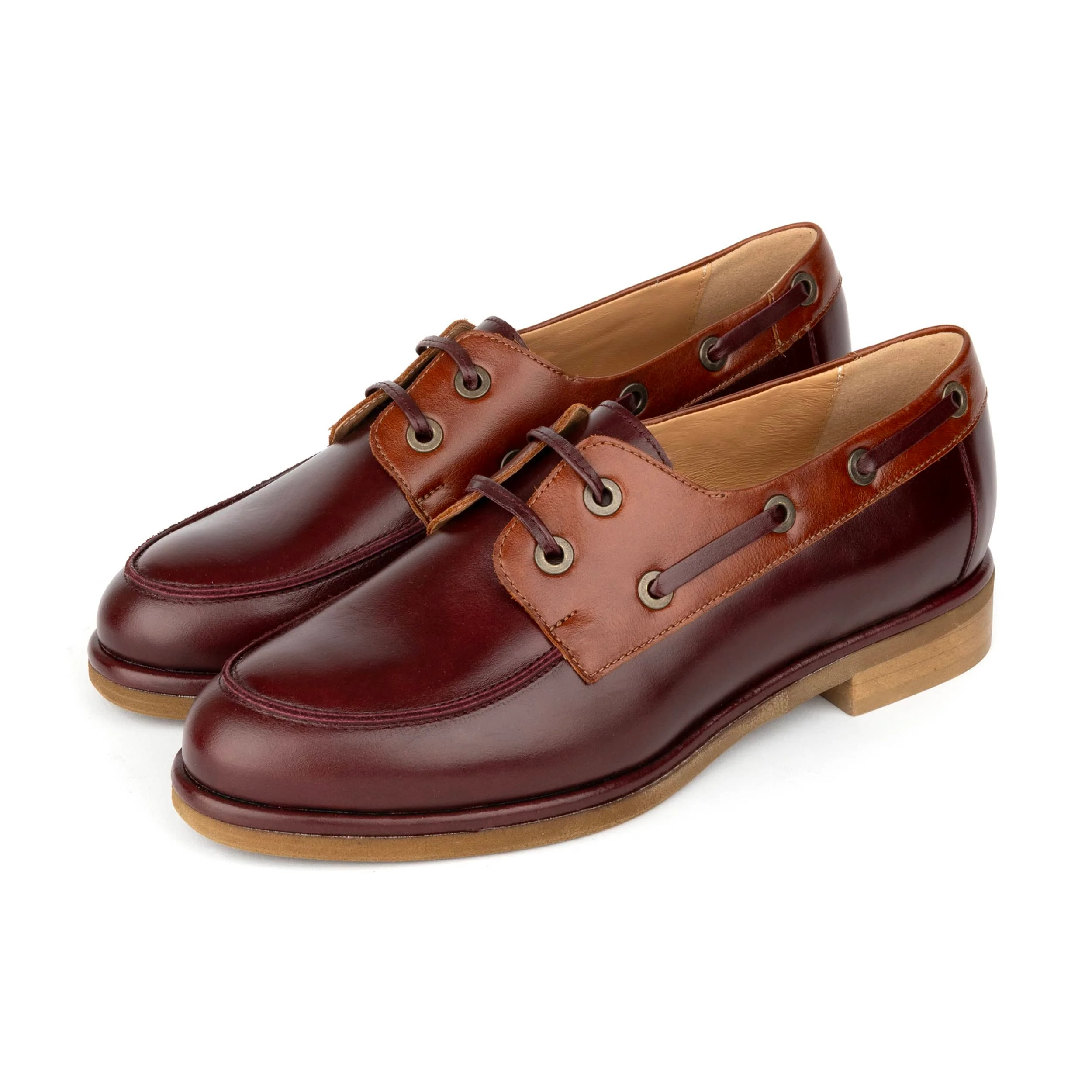Boatie - Brown Mix - Women's leather boat shoe - Image 9