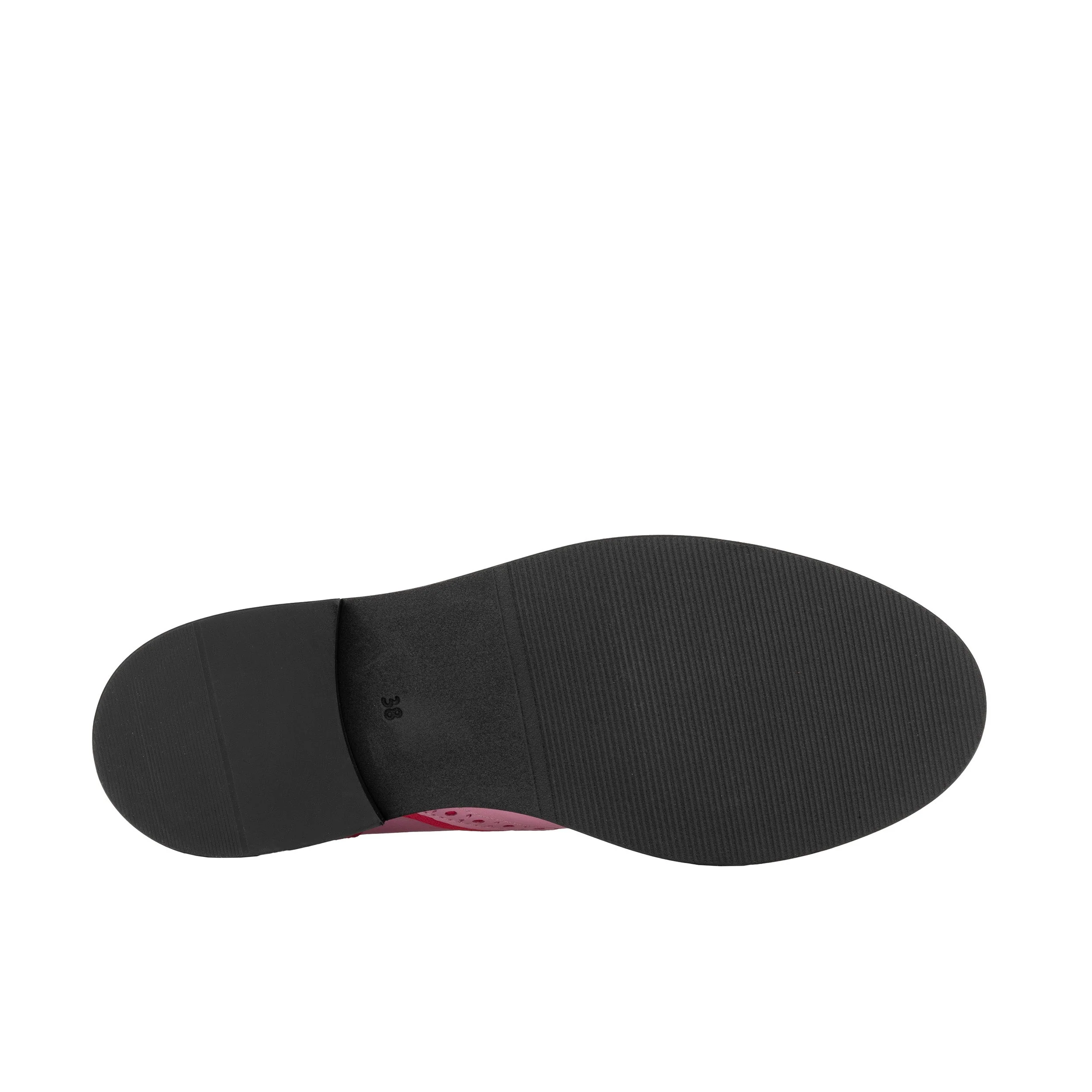 Brick Lane - Pink & Pink - Women's contrast leather lace-up brogue - Image 5