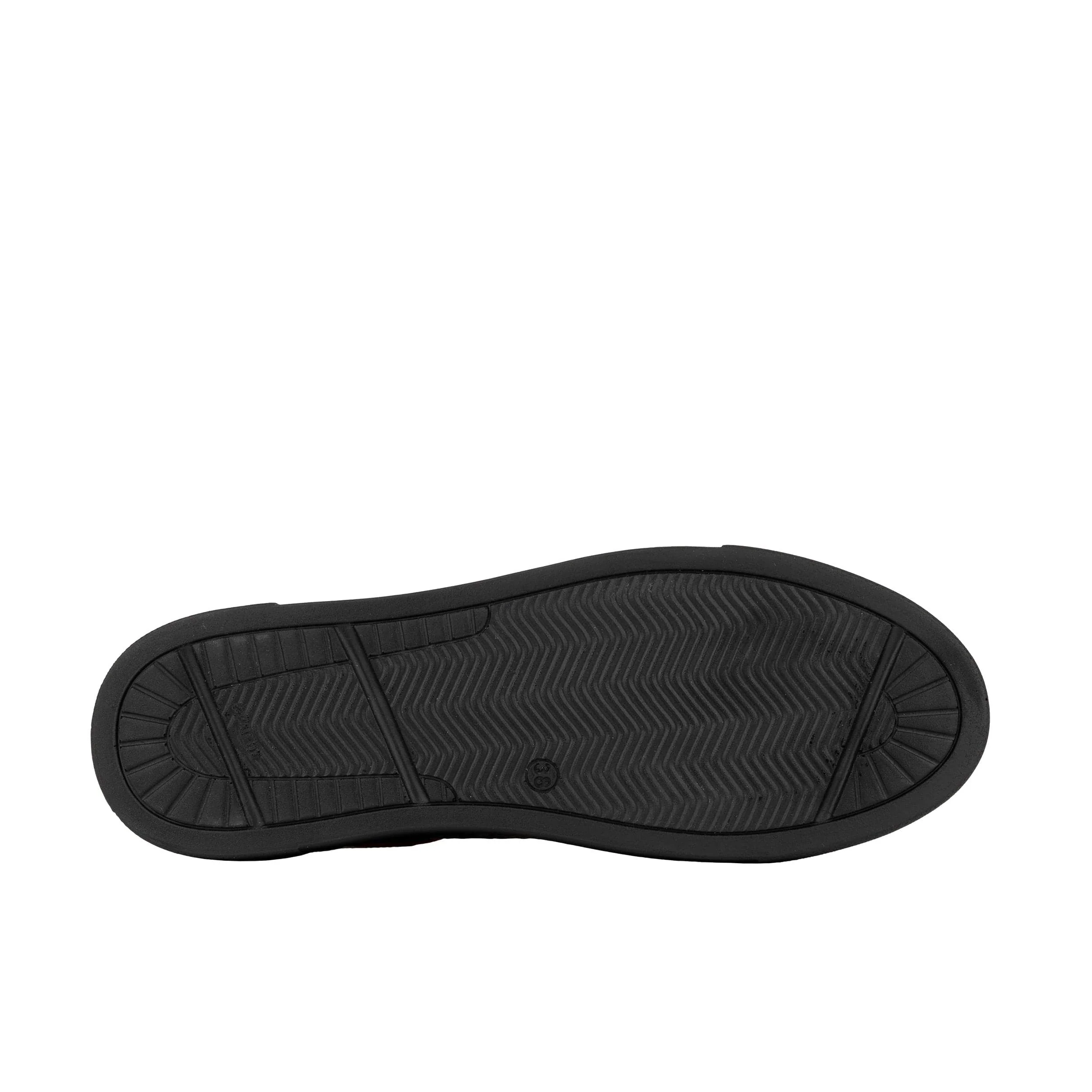 Camila - Black & Orange Snake - Women’s Chunky Leather Platform Trainer - Image 4