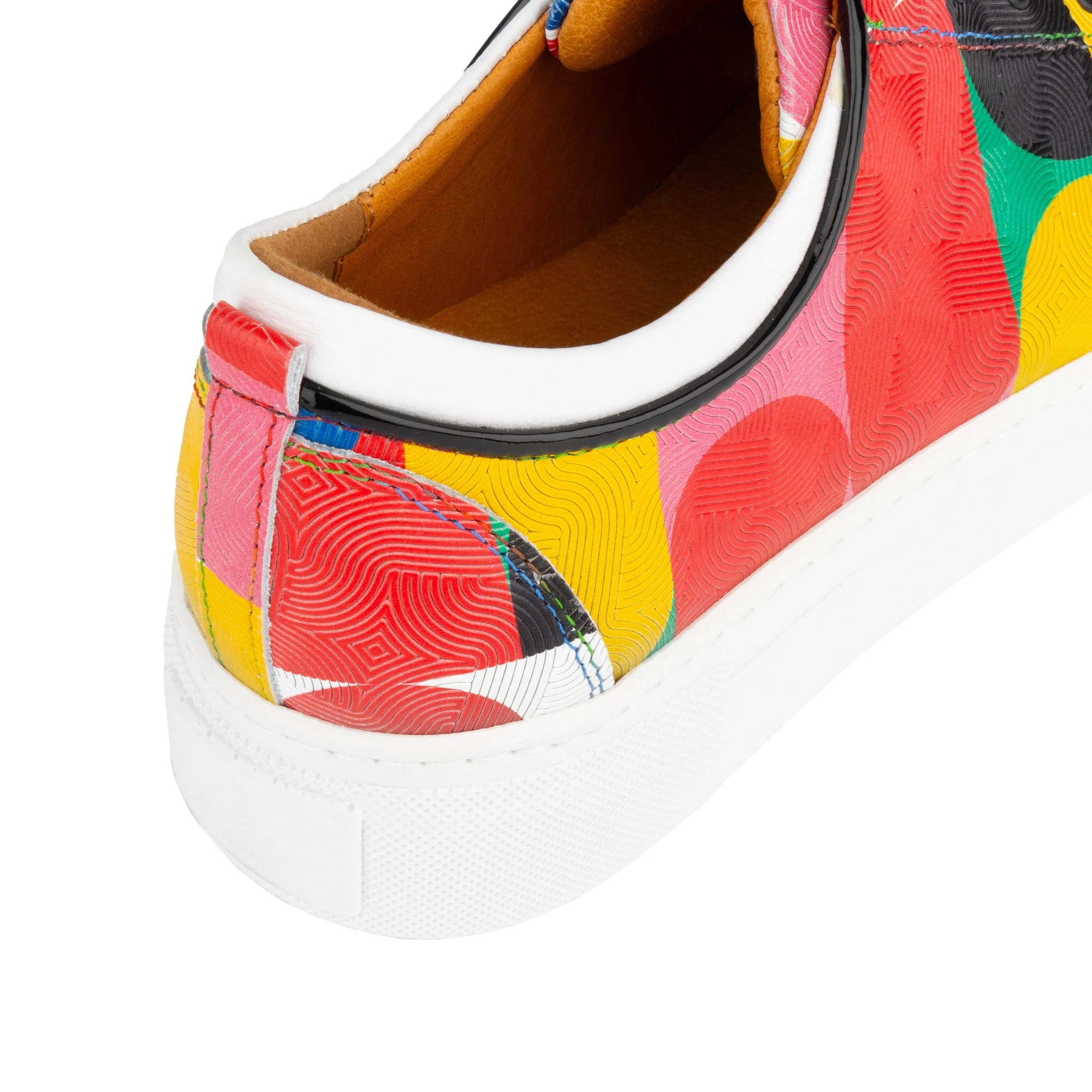 Camila - Groovy - Women's platform sole leather lace-up trainer - Image 9