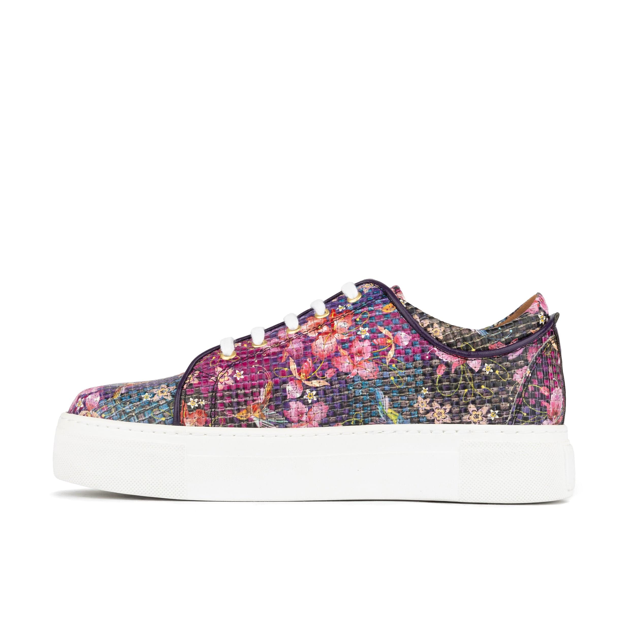 Camila - Hummingbird - Women’s Chunky Leather Platform Trainer - Image 3