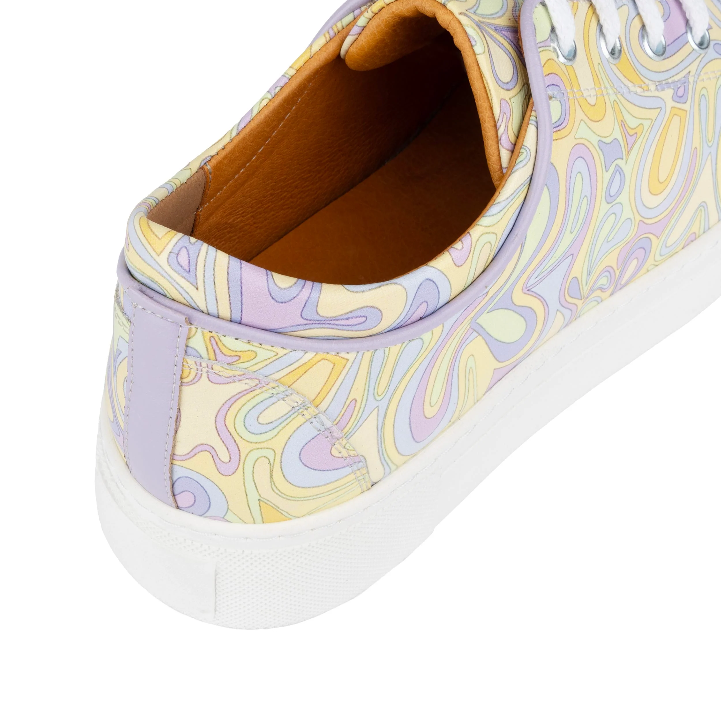 Camila - Pastel Multi - Women’s Chunky Leather Platform Trainer - Image 8