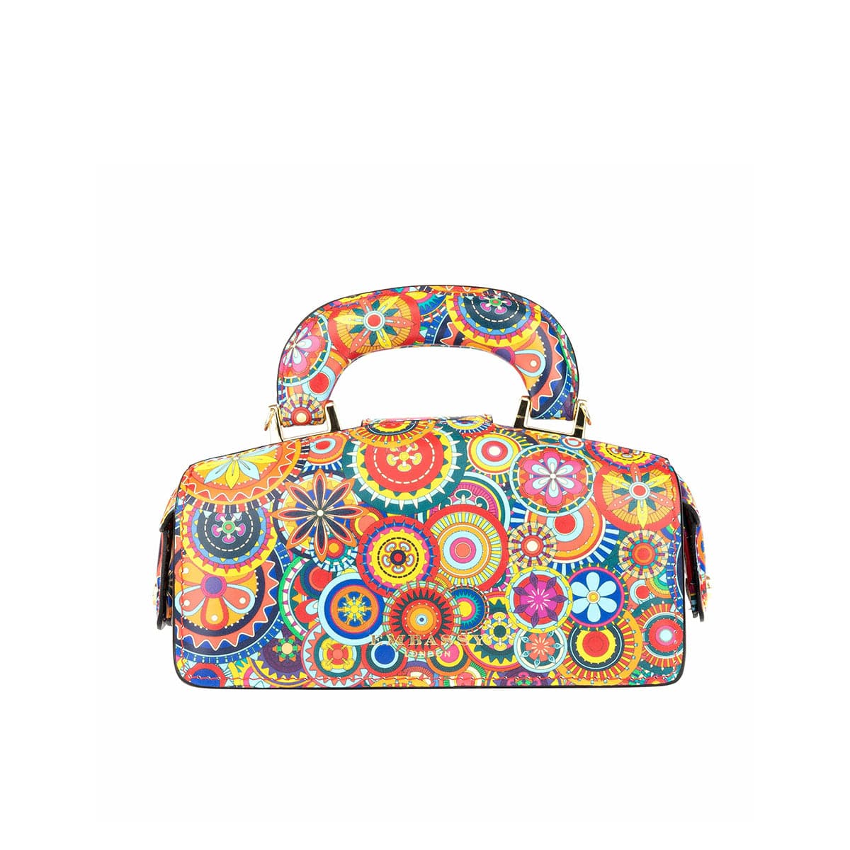 Gazelle Mini - Signature Print - Women's mini bowling bag with handle and strap - Image 4