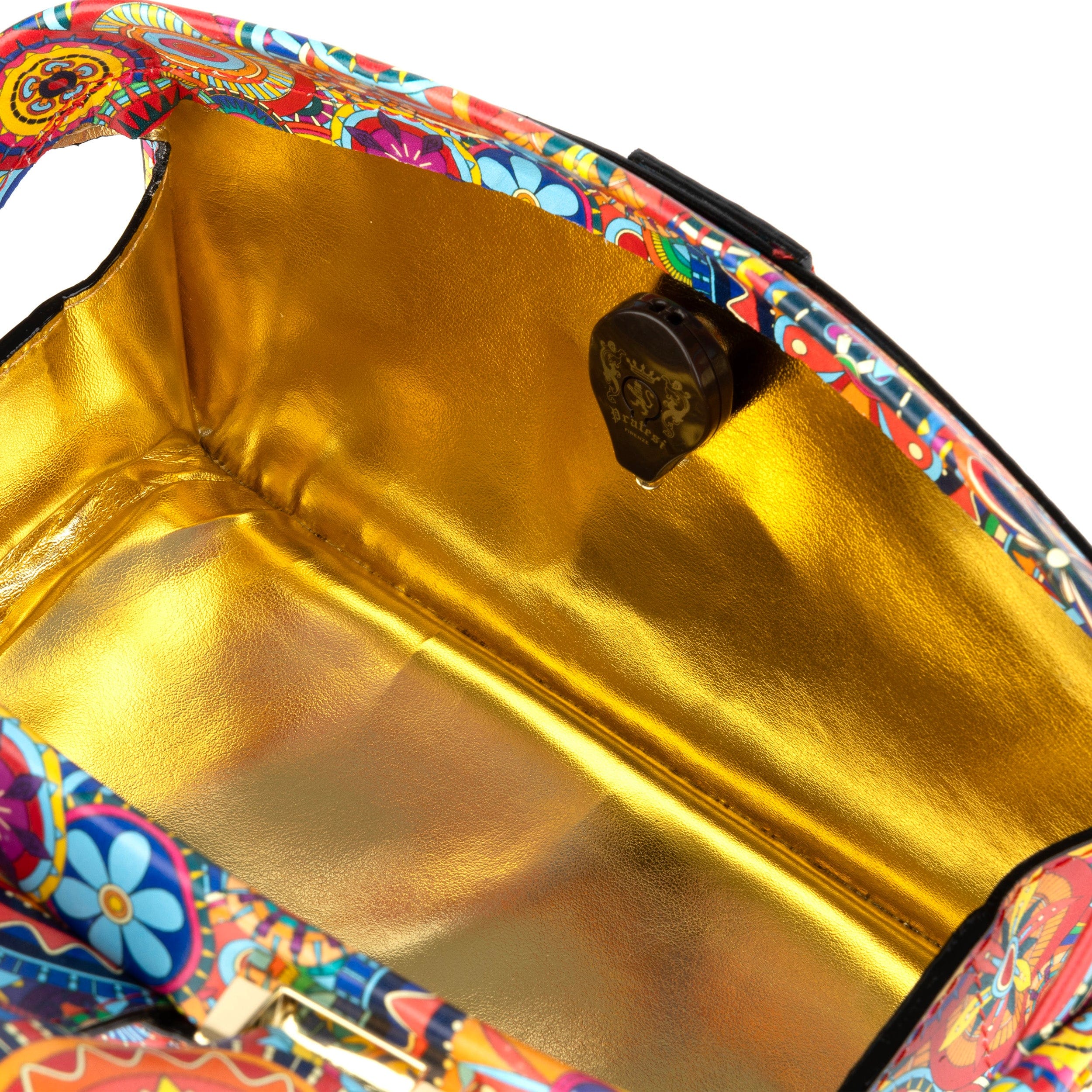 Gazelle Mini - Signature Print - Women's mini bowling bag with handle and strap - Image 8