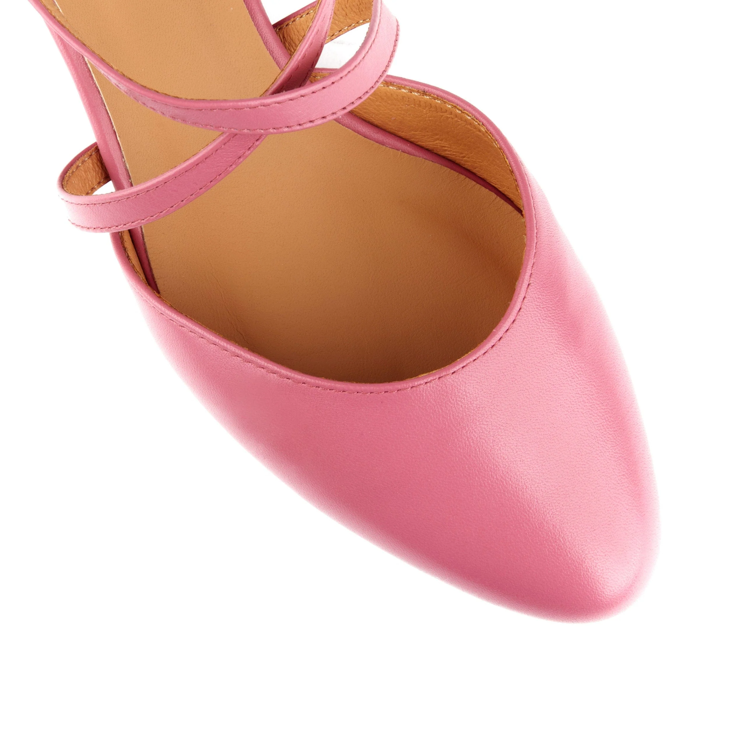 Dannii - Summer Colours - Women's pink leather closed toe comfortable 2.4 inch heel - Image 8