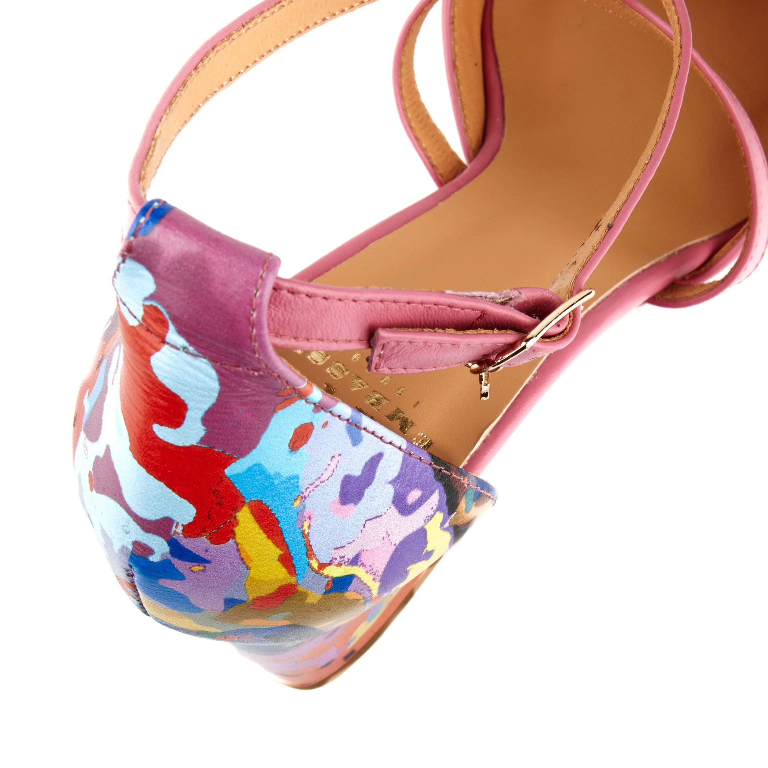 Dannii - Summer Colours - Women's pink leather closed toe comfortable 2.4 inch heel - Image 9