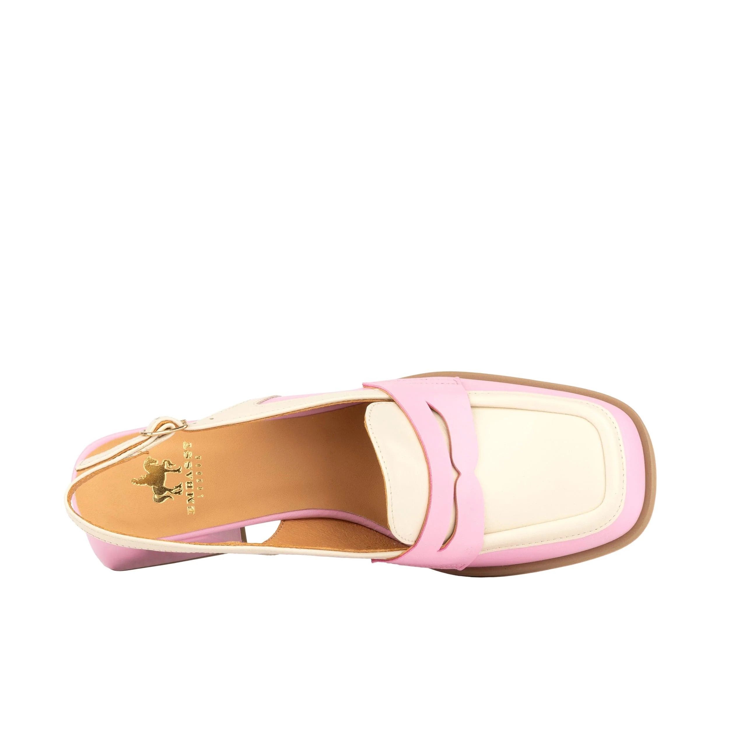Diana - Pink & Pastel - Women's block heel slingback leather pump - Image 7