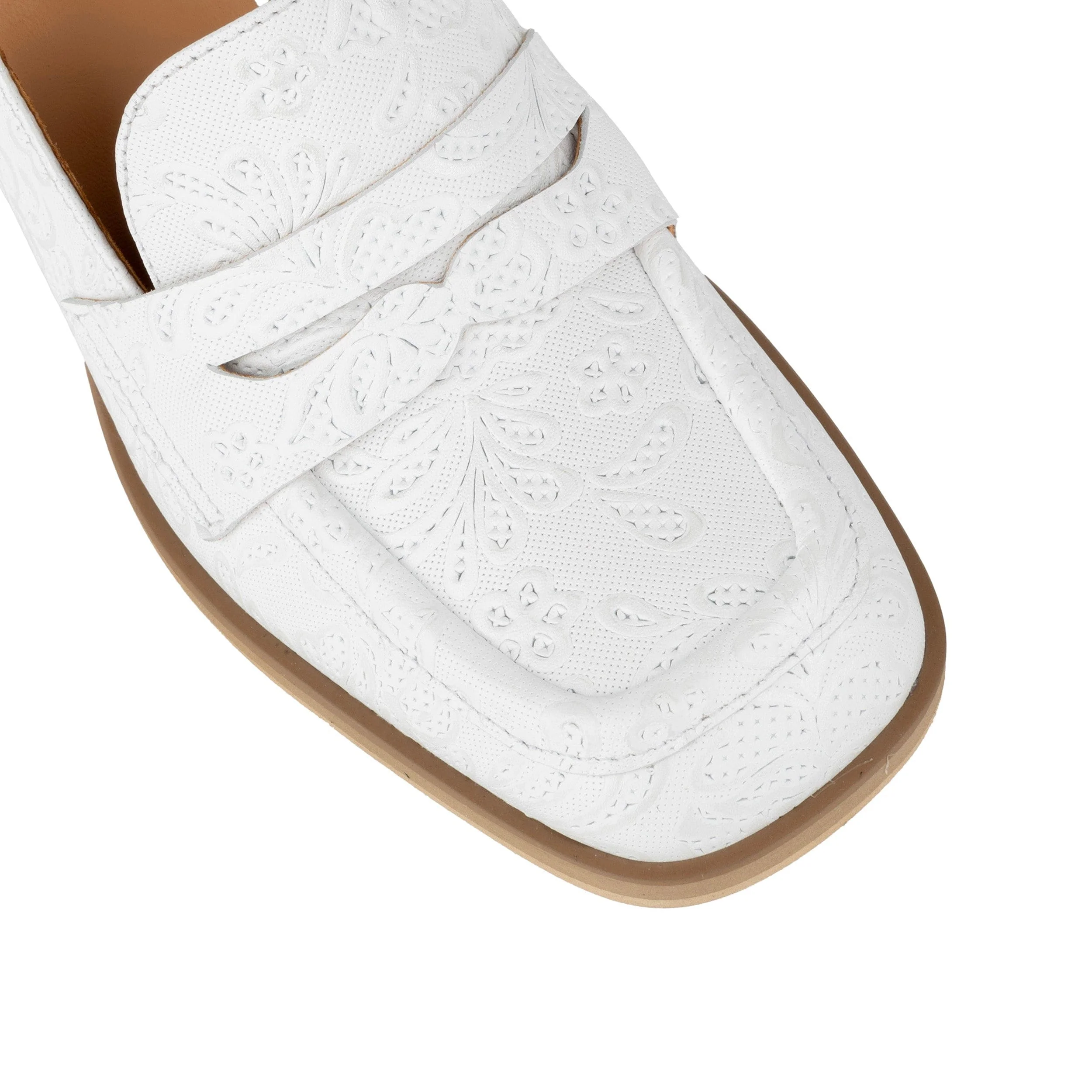 Diana - Wedding White - Women's block heel slingback leather pump - Image 7