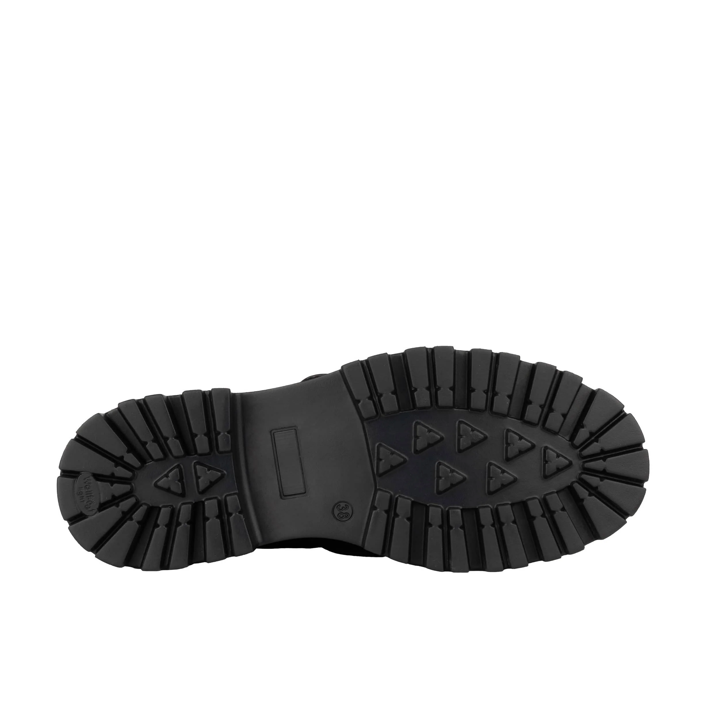 Dominus - Black & White - Fringed Monk Strap Ankle Boot - Image 5