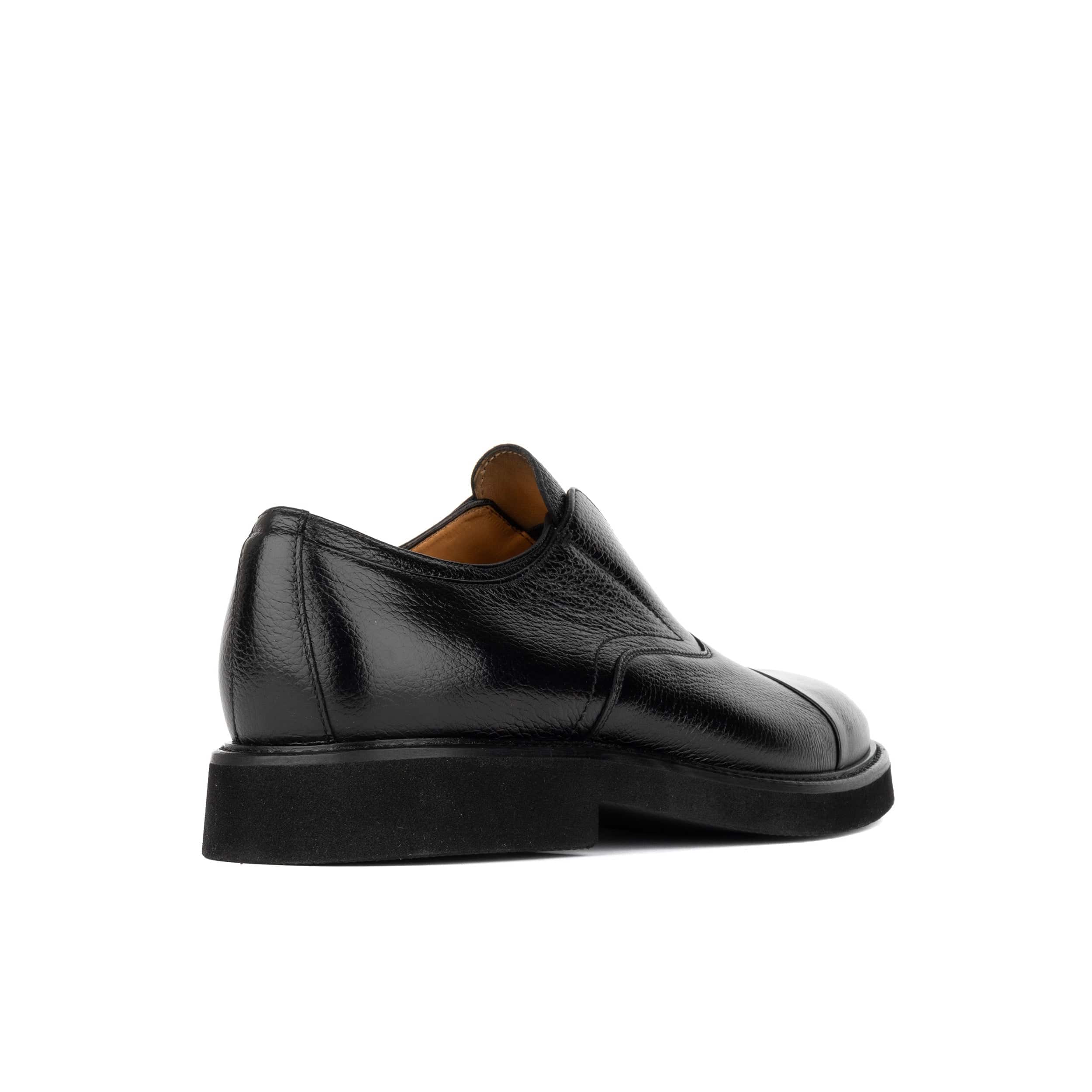 Dunlee - Black - Men's leather slip-on loafer - Image 4