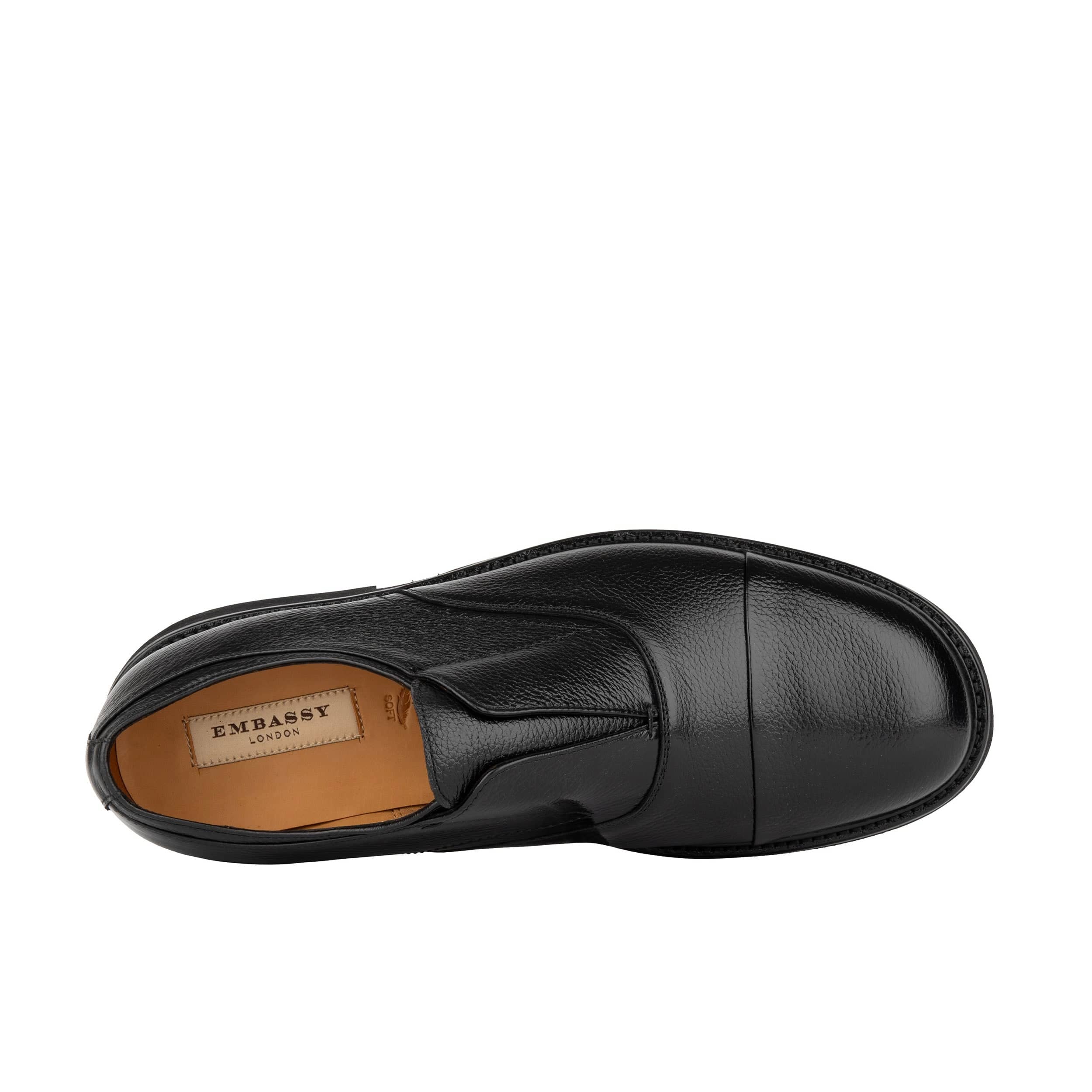 Dunlee - Black - Men's leather slip-on loafer - Image 6