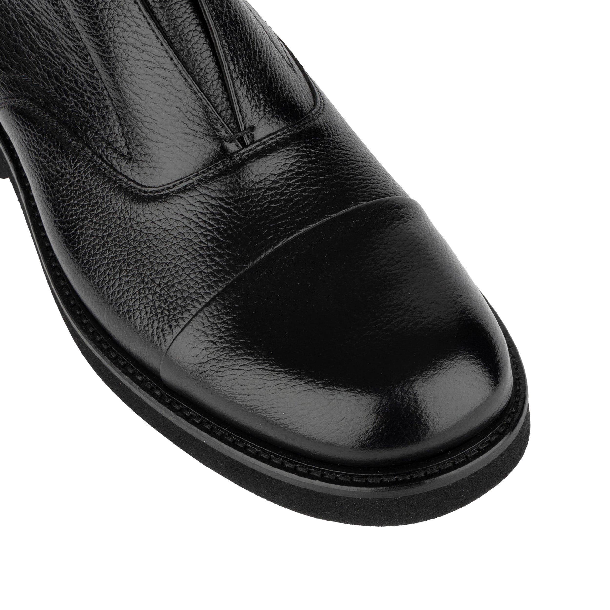 Dunlee - Black - Men's leather slip-on loafer - Image 7