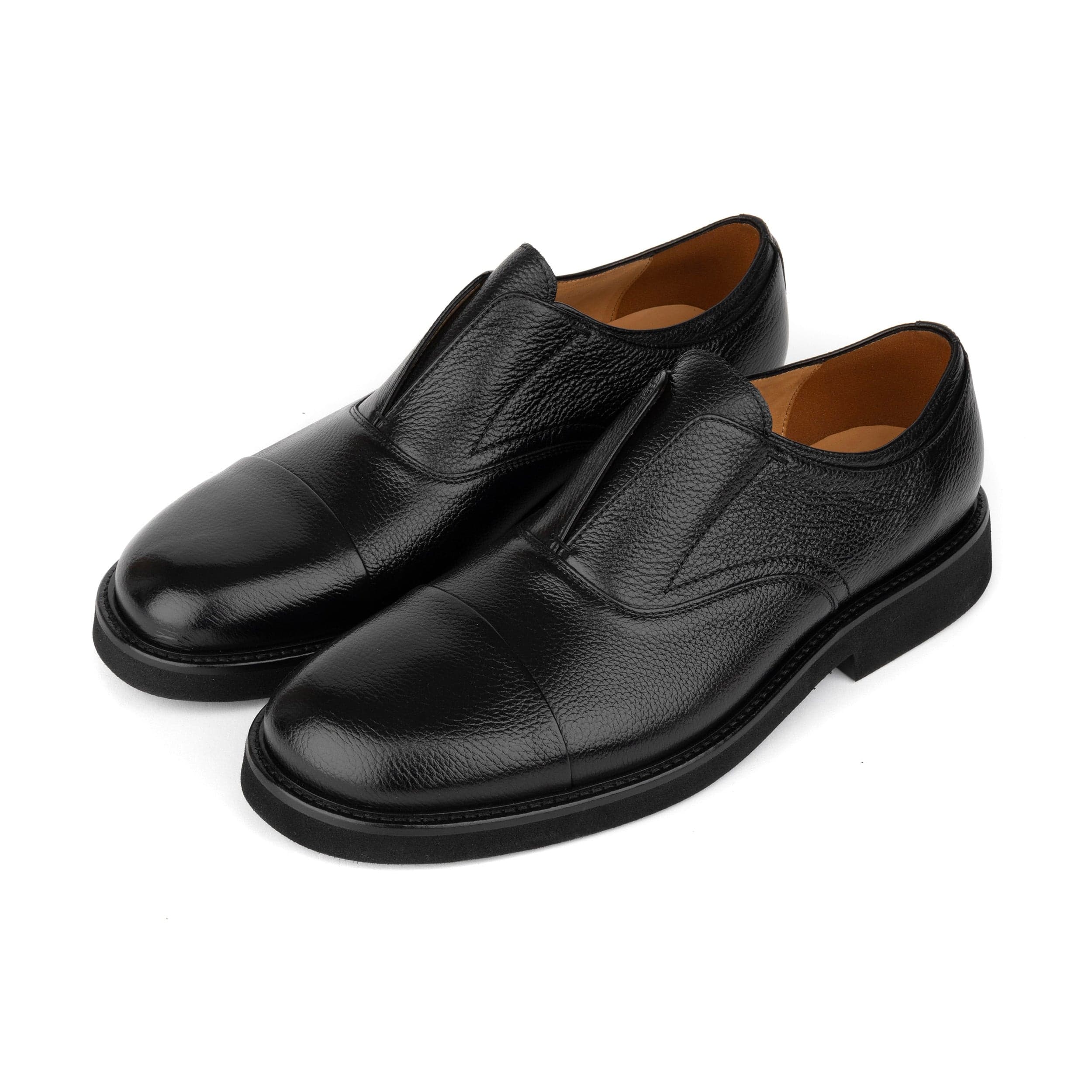 Dunlee - Black - Men's leather slip-on loafer - Image 9