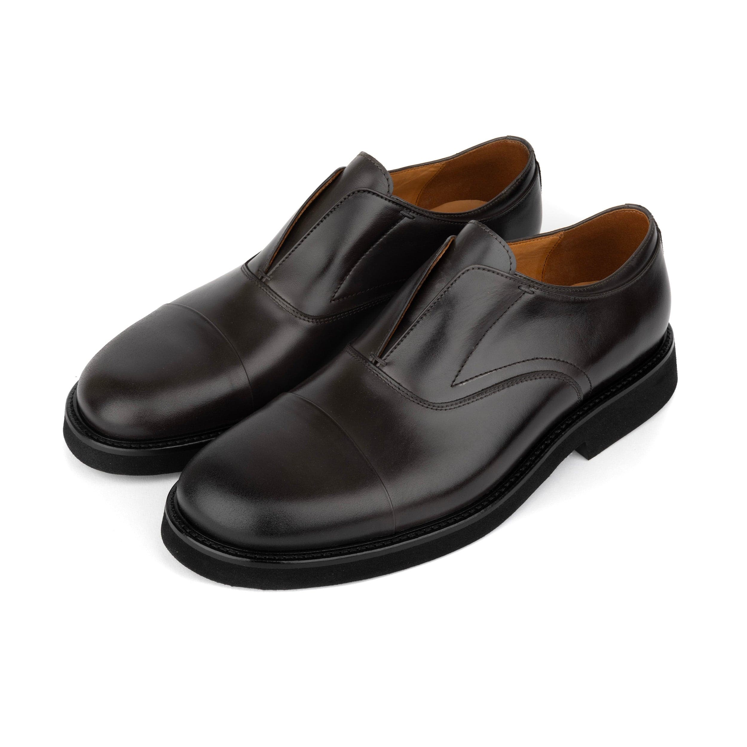 Dunlee - Grey - Men's leather slip-on loafer - Image 9