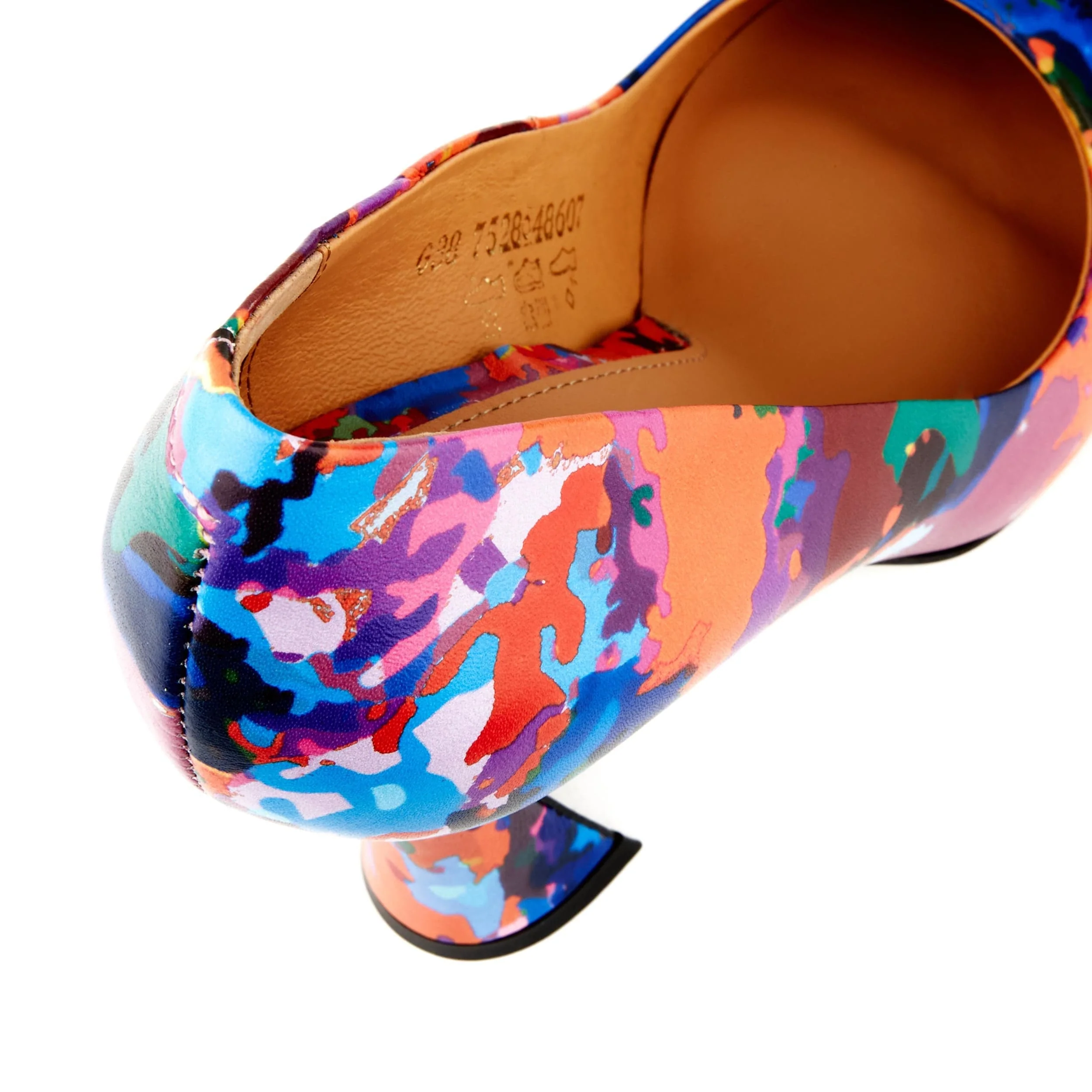 Emily - Summer Colours - Women's pointy 4 inch multicolour leather pump - Image 6