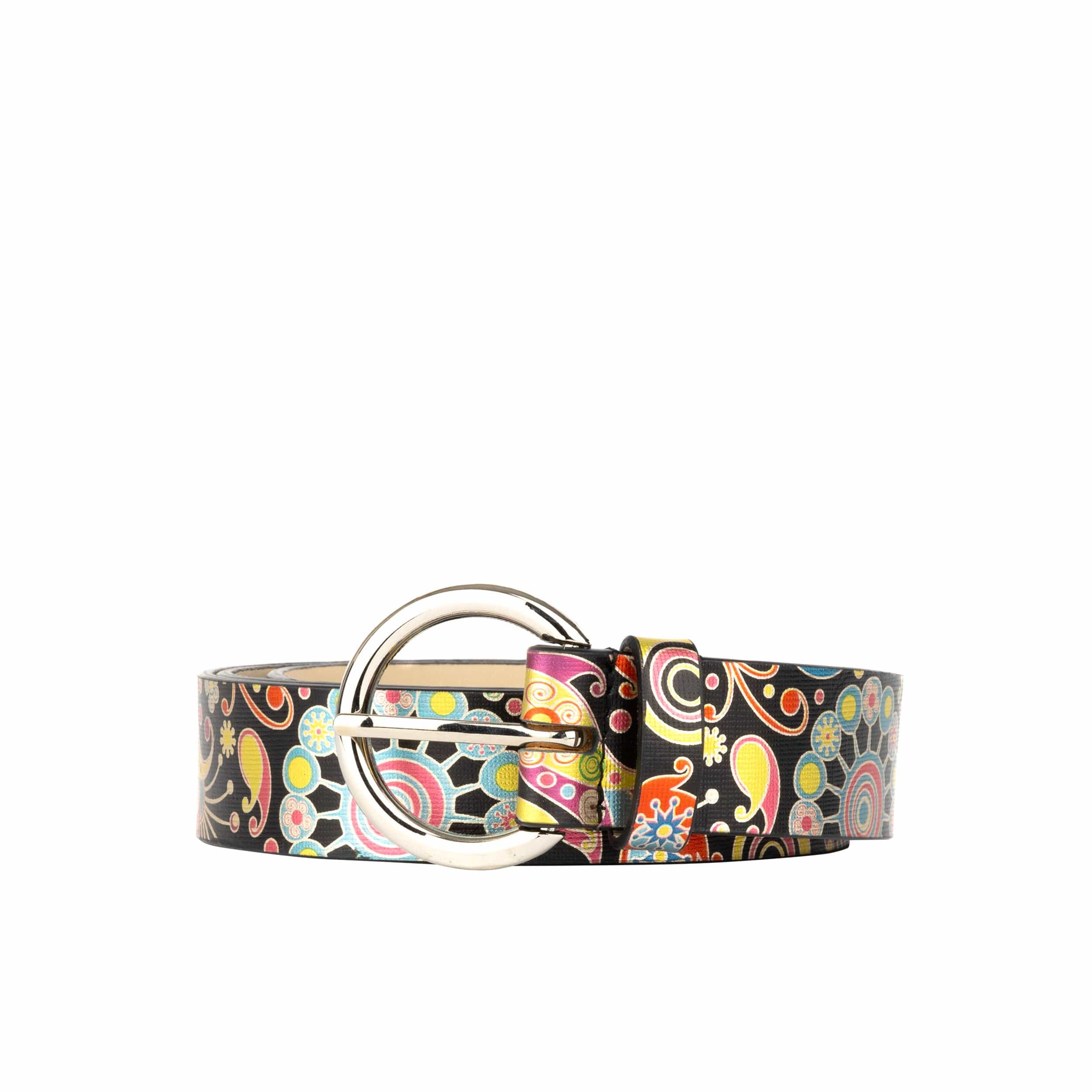 Emma - Navy Pink - Women's Italian leather belt - Image 3