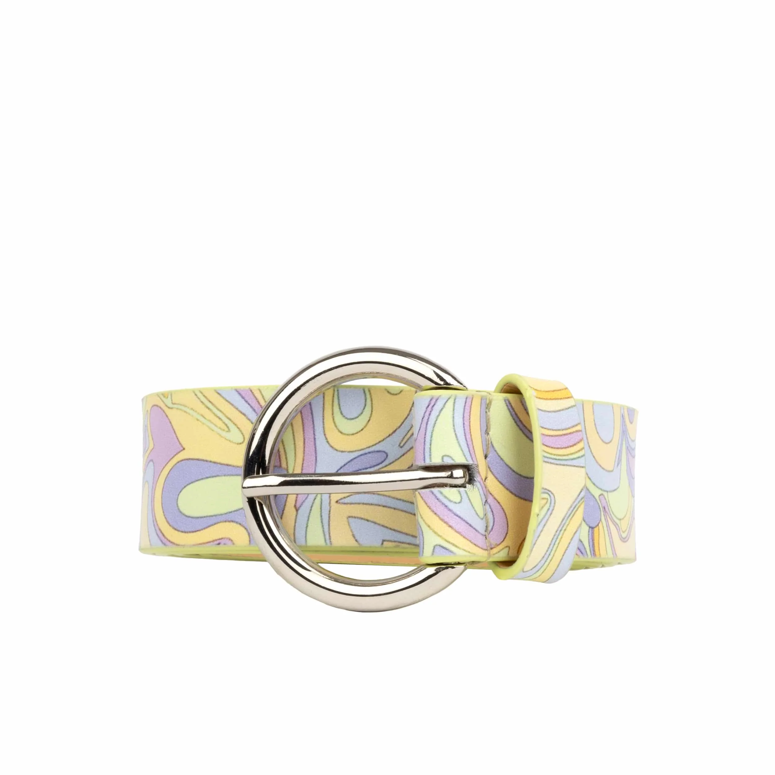 Emma - Pastel Paisley - Women's Italian leather belt - Image 2