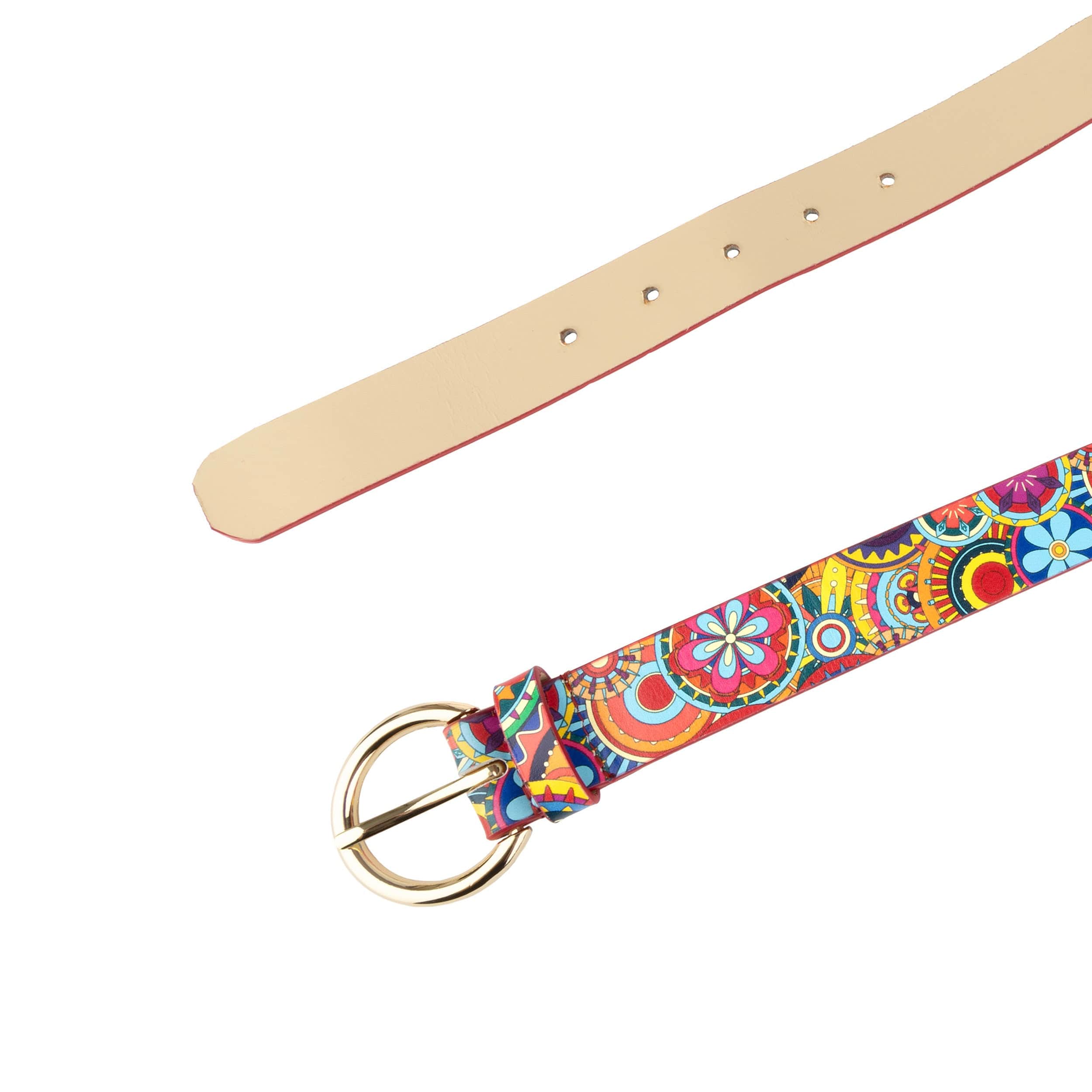 Emma - Signature Print - Women's Italian leather belt in signature print - Image 4