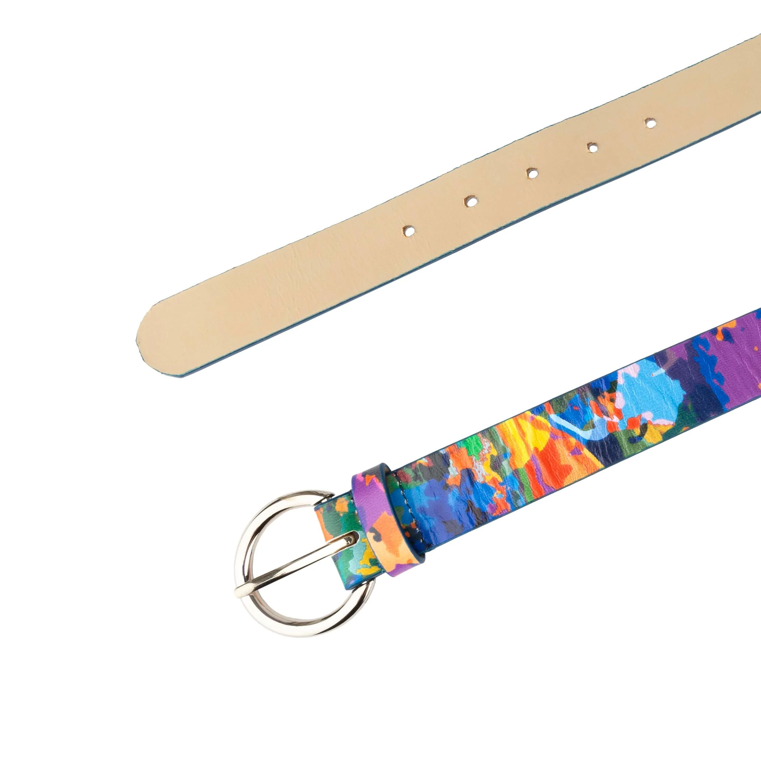 Emma - Summer Colours - Women's Italian leather belt - Image 4