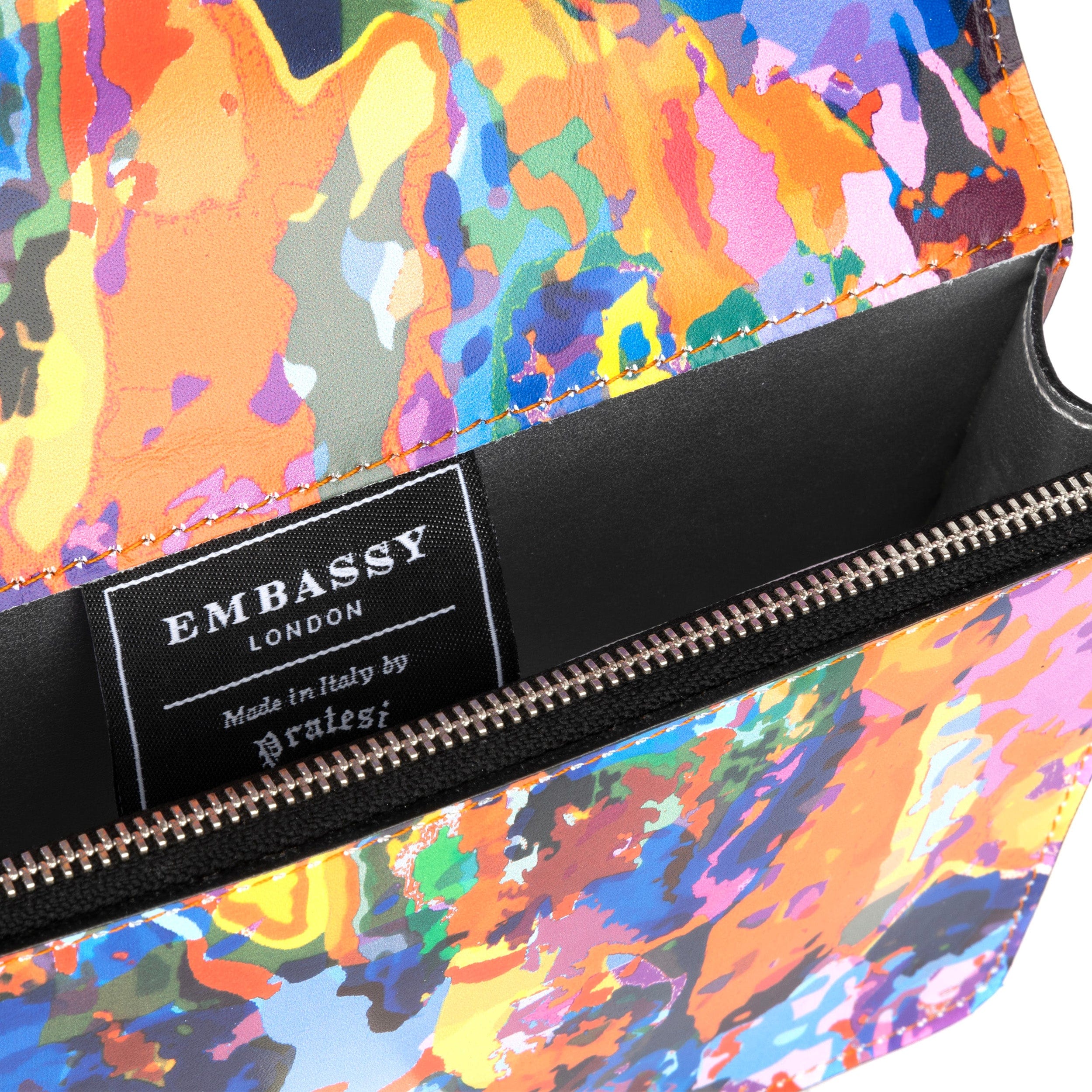 Envy - Summer Colours - Women's leather flap clutch bag with strap - Image 4