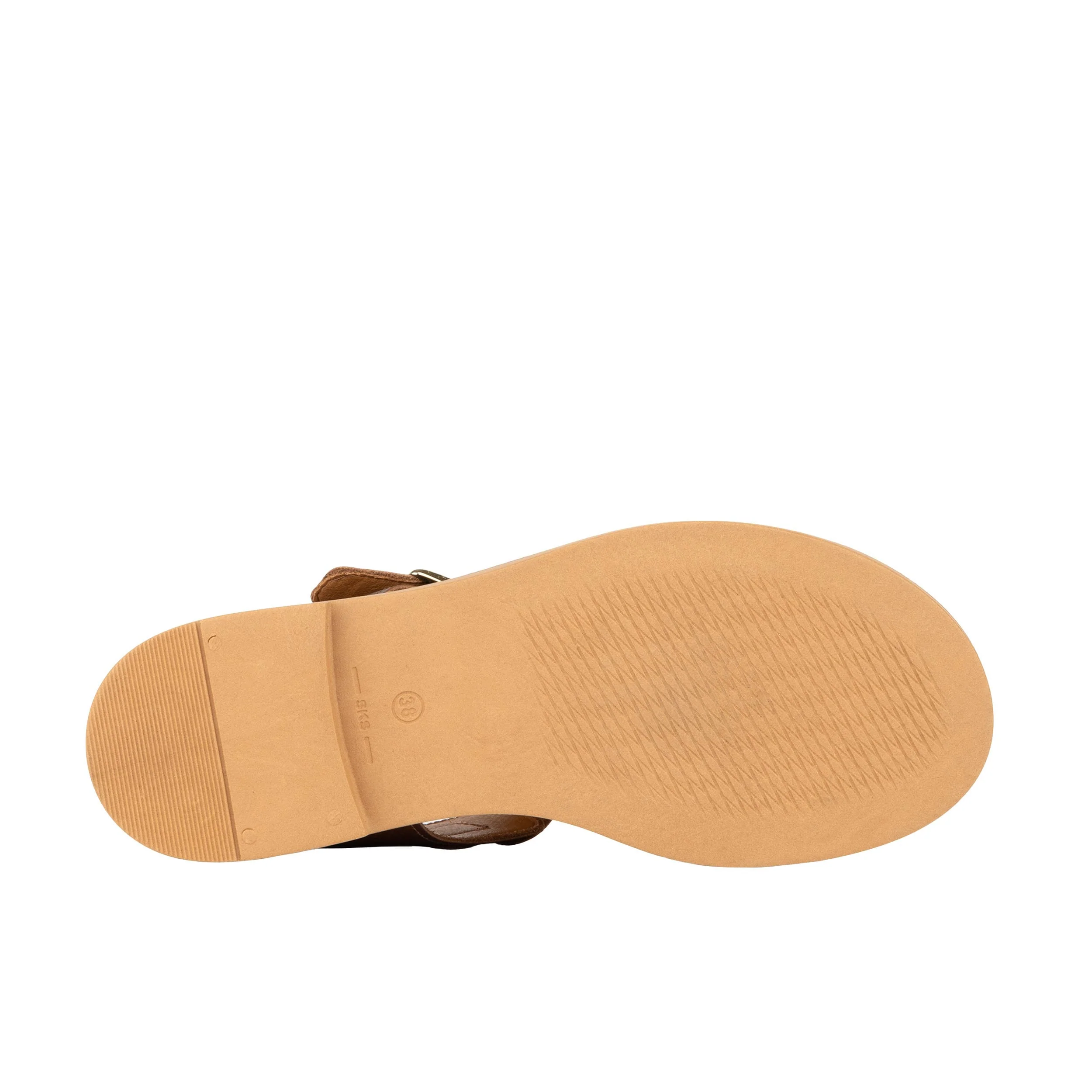Fiona - Brown - Women's Leather Gladiator Strap Sandals - Image 5