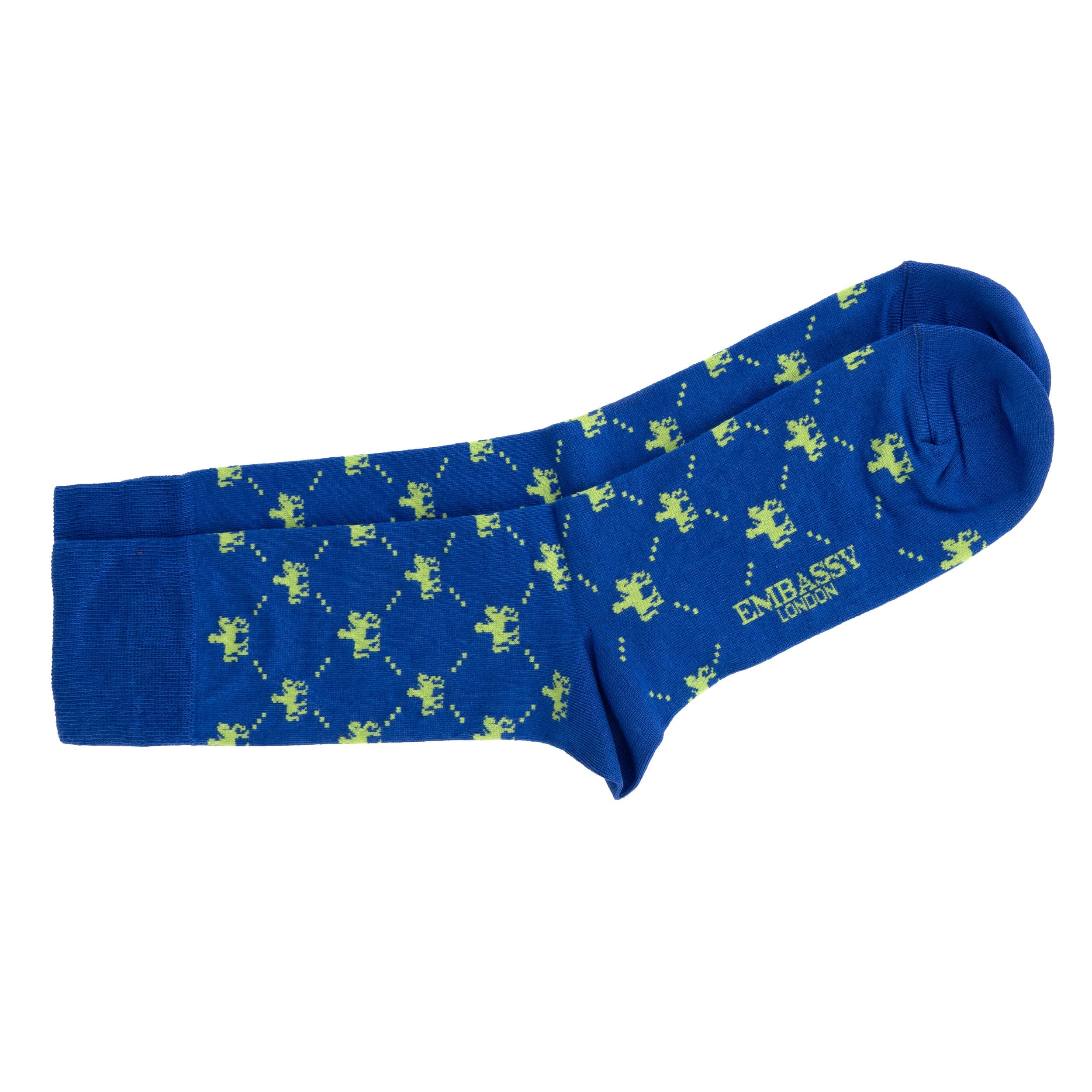 Footsie - Blue - Women's cotton crew socks UK 3 to 7 in blue - Image 3