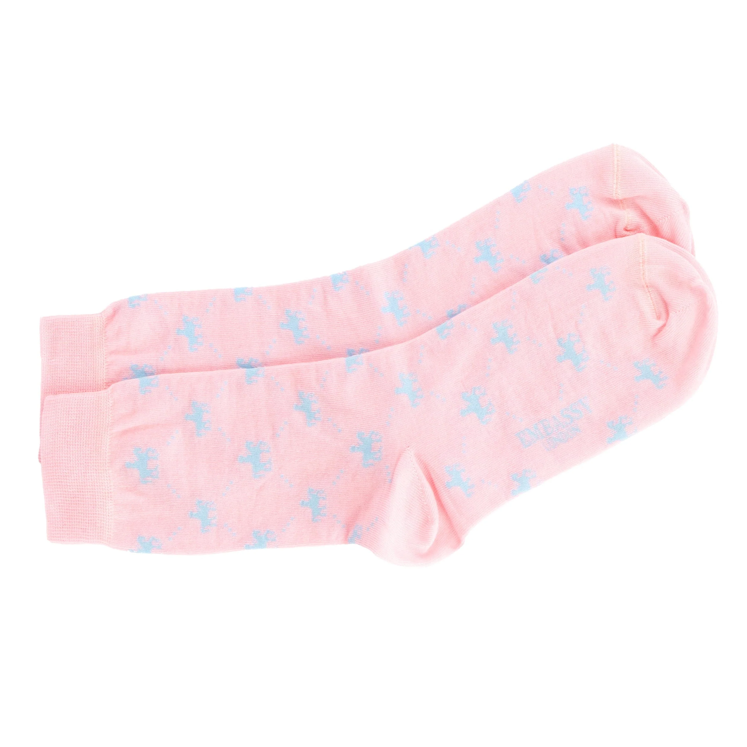 Footsie - Pink - Women's cotton crew socks UK 3 to 7 in light pink - Image 3