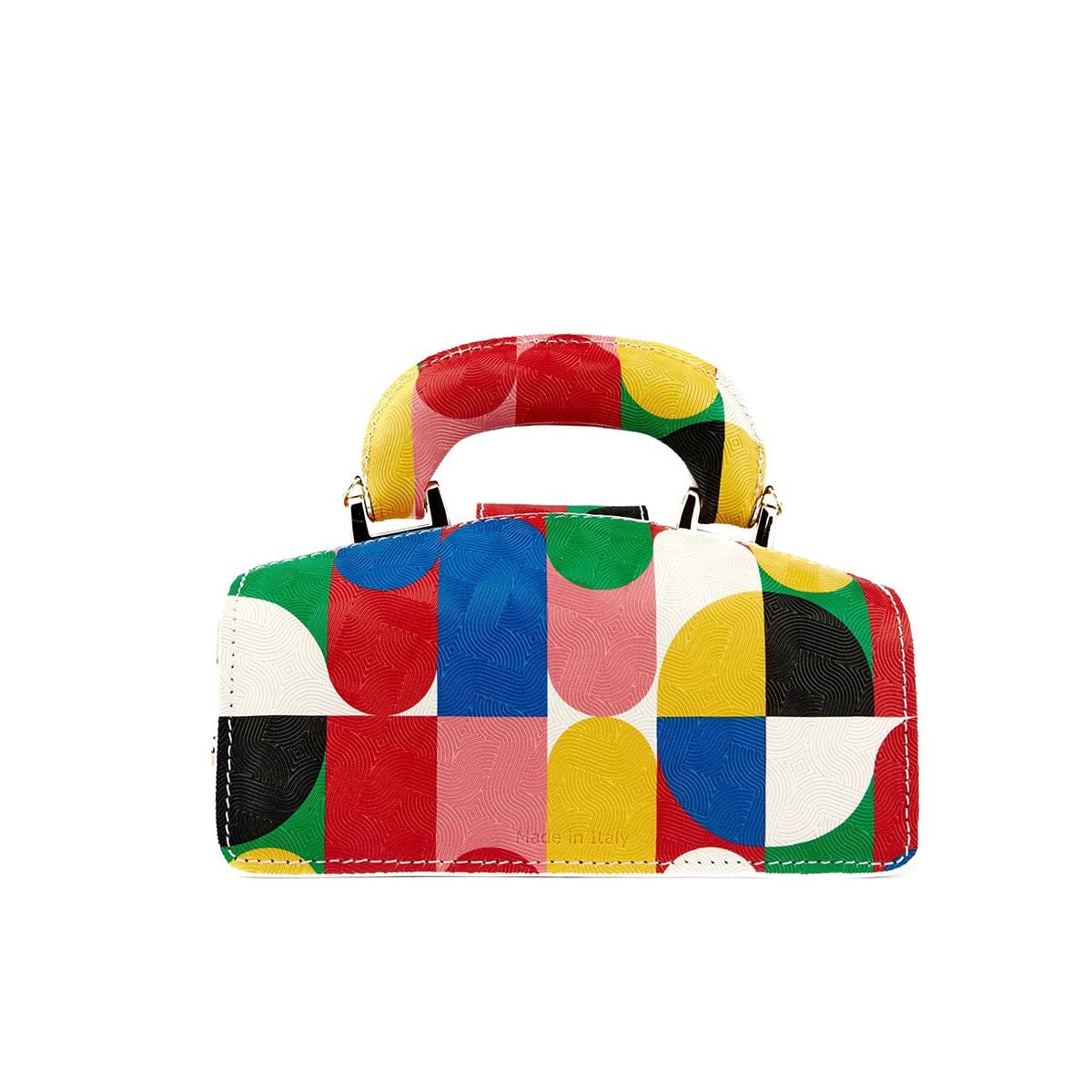 Gazelle Mini - Groovy - Mini leather bag in colourful genuine leather and key lock - Image 4