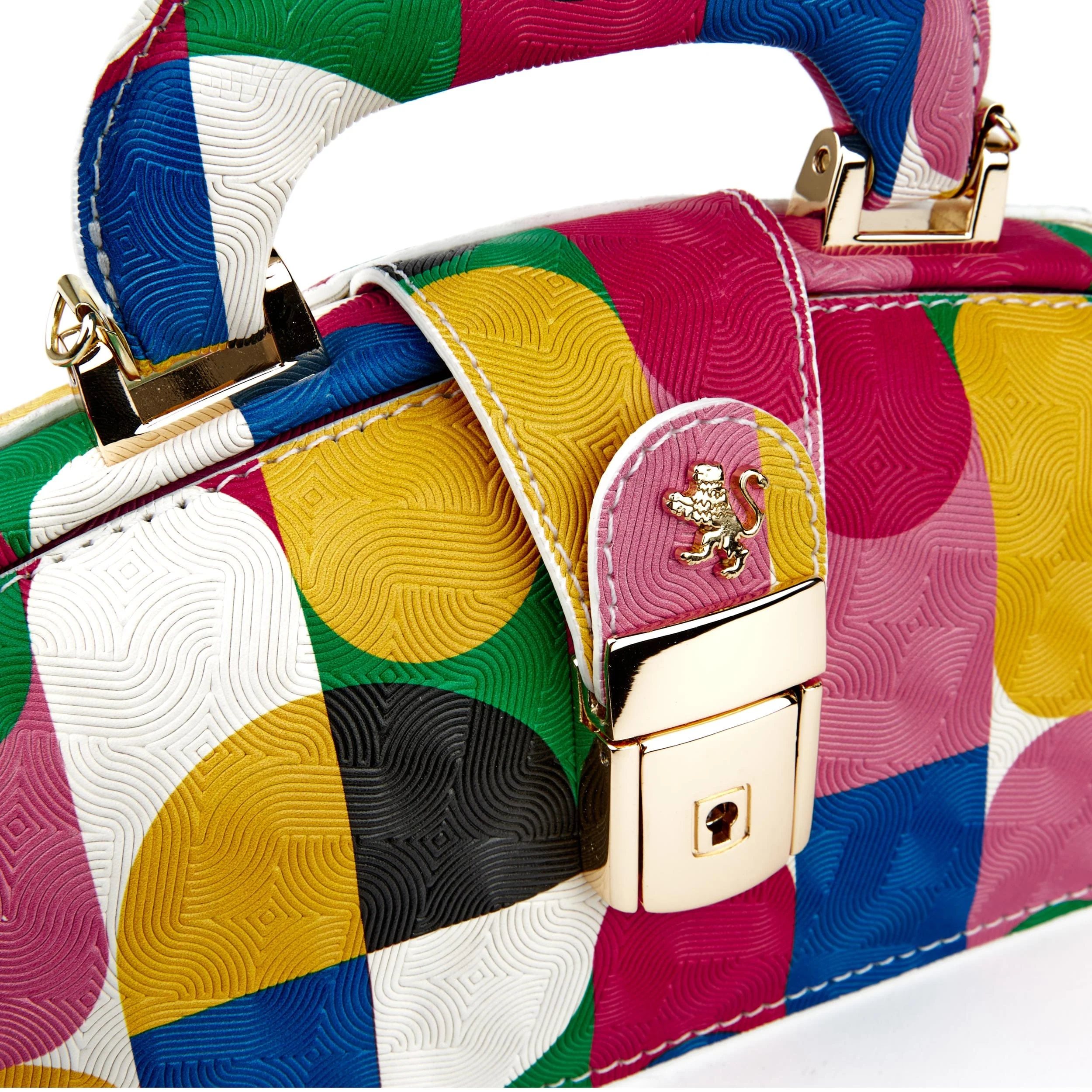 Gazelle Mini - Groovy - Mini leather bag in colourful genuine leather and key lock - Image 6