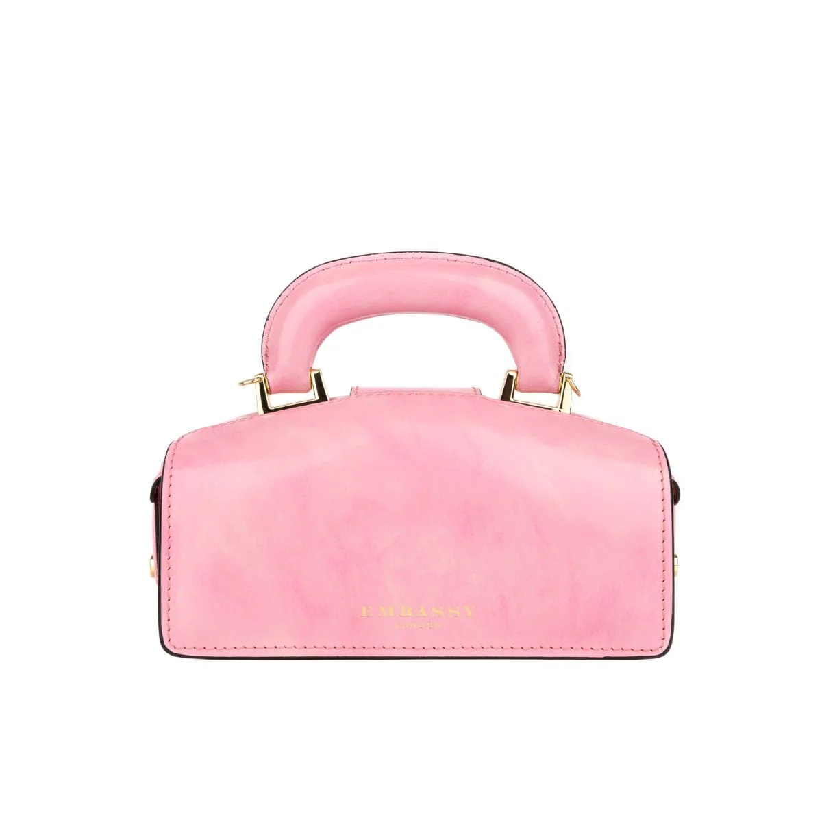 Gazelle Mini - Light Pink - Women’s mini patent leather top handle & crossbody bag - Image 3