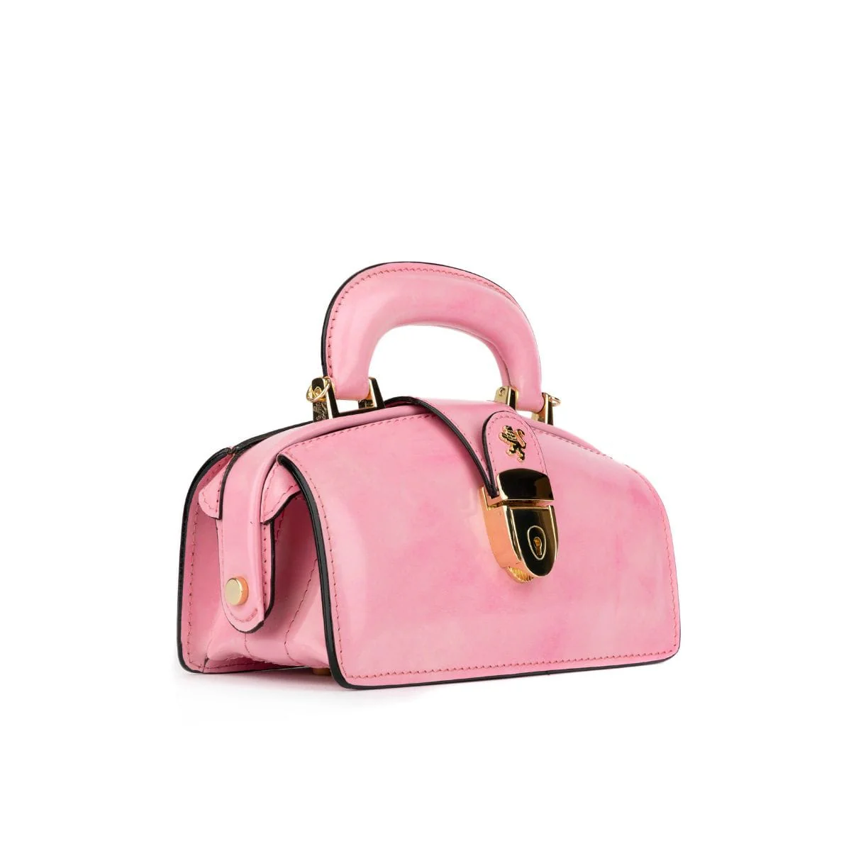 Gazelle Mini - Light Pink - Women’s mini patent leather top handle & crossbody bag - Image 4