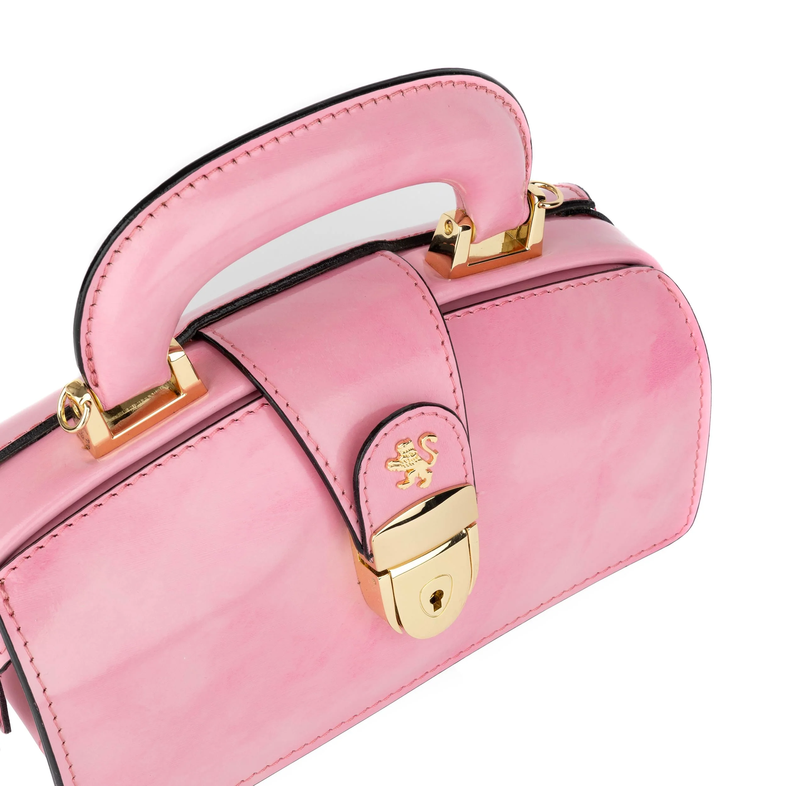 Gazelle Mini - Light Pink - Women’s mini patent leather top handle & crossbody bag - Image 5