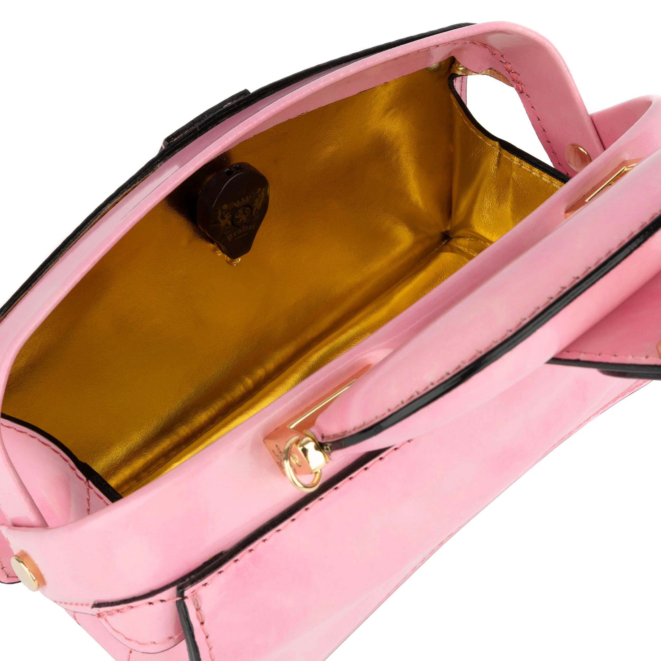 Gazelle Mini - Light Pink - Women’s mini patent leather top handle & crossbody bag - Image 8