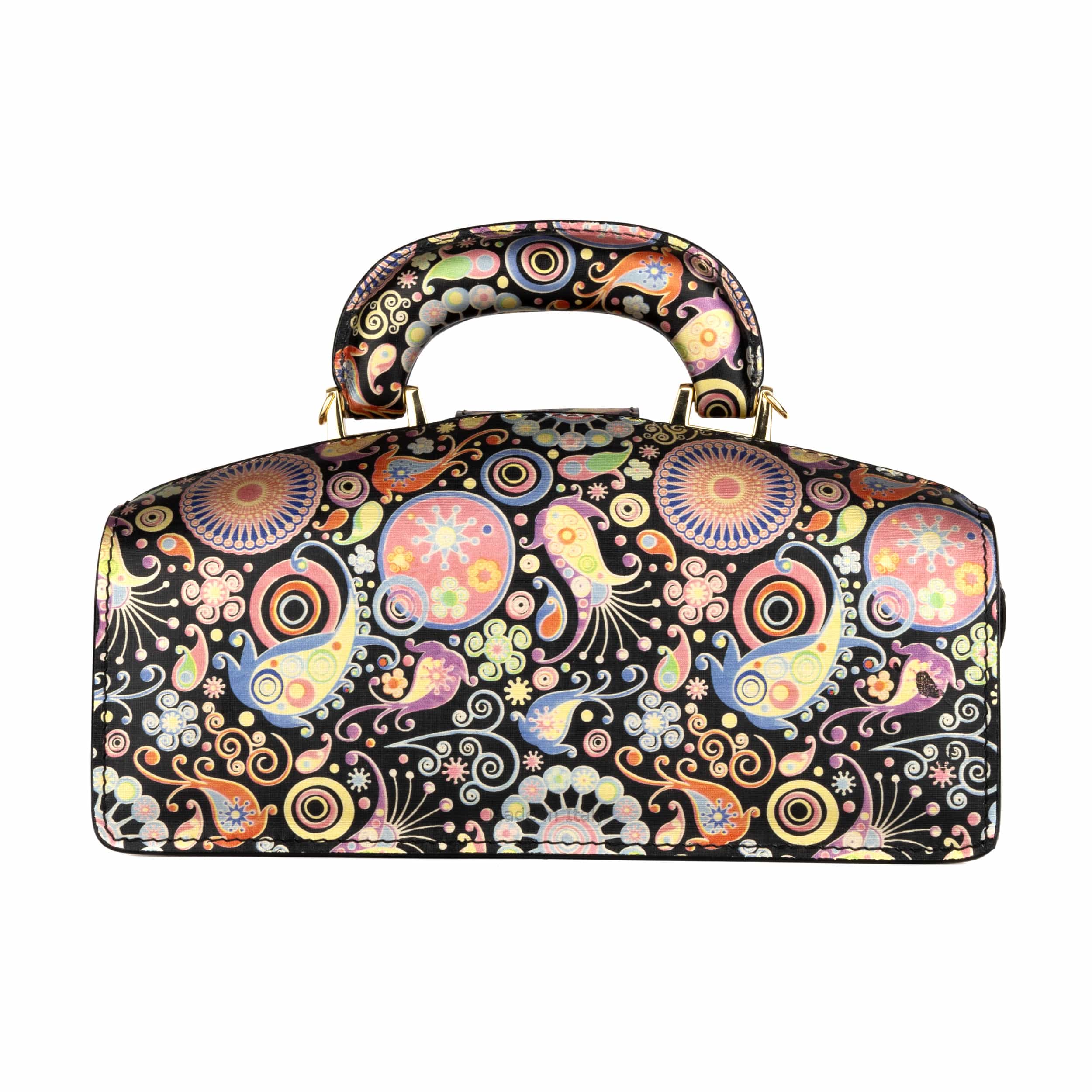 Gazelle - Navy & Pink - Women’s leather top handle & crossbody bag - Image 3