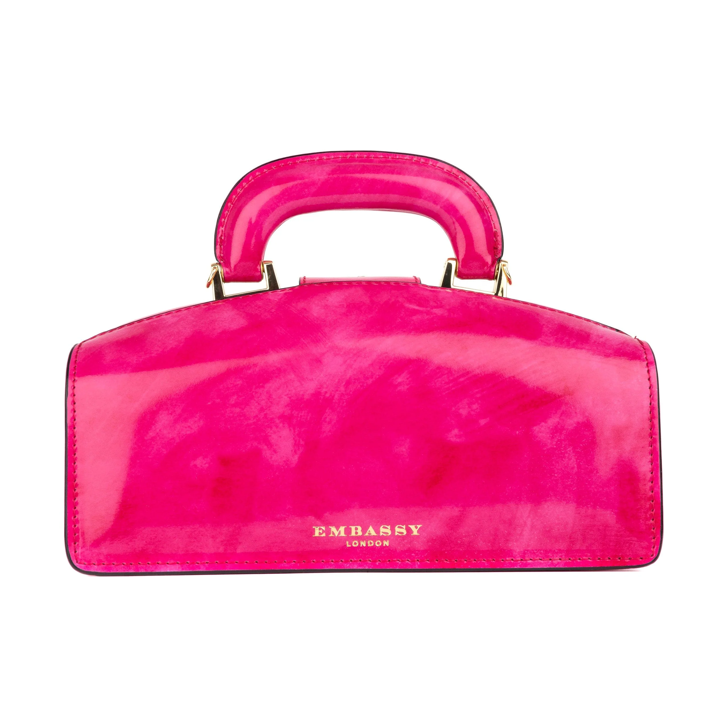 Gazelle - Pink - Top handle bag with key lock in pink smooth genuine leather - Image 3