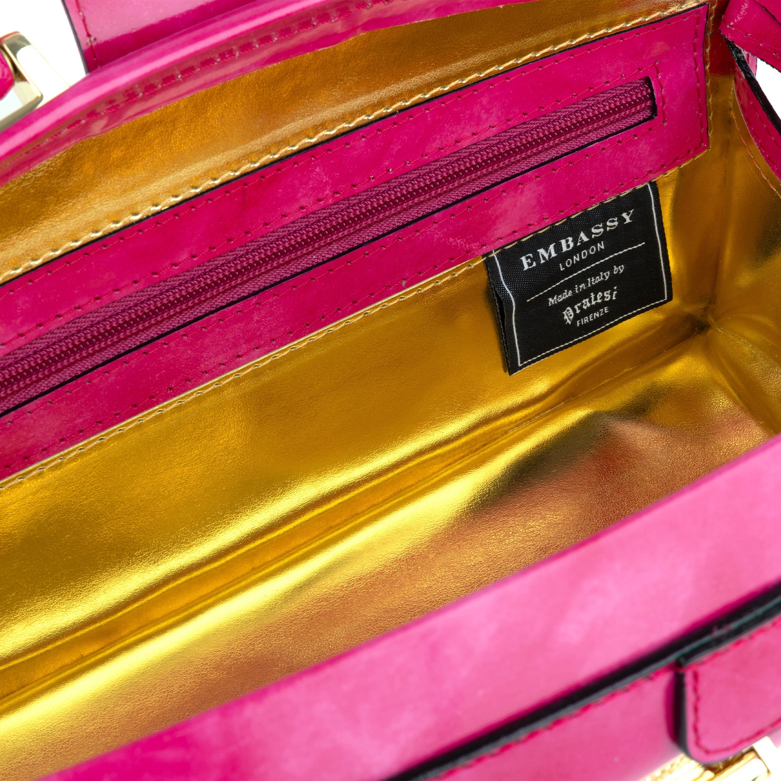 Gazelle - Pink - Top handle bag with key lock in pink smooth genuine leather - Image 7
