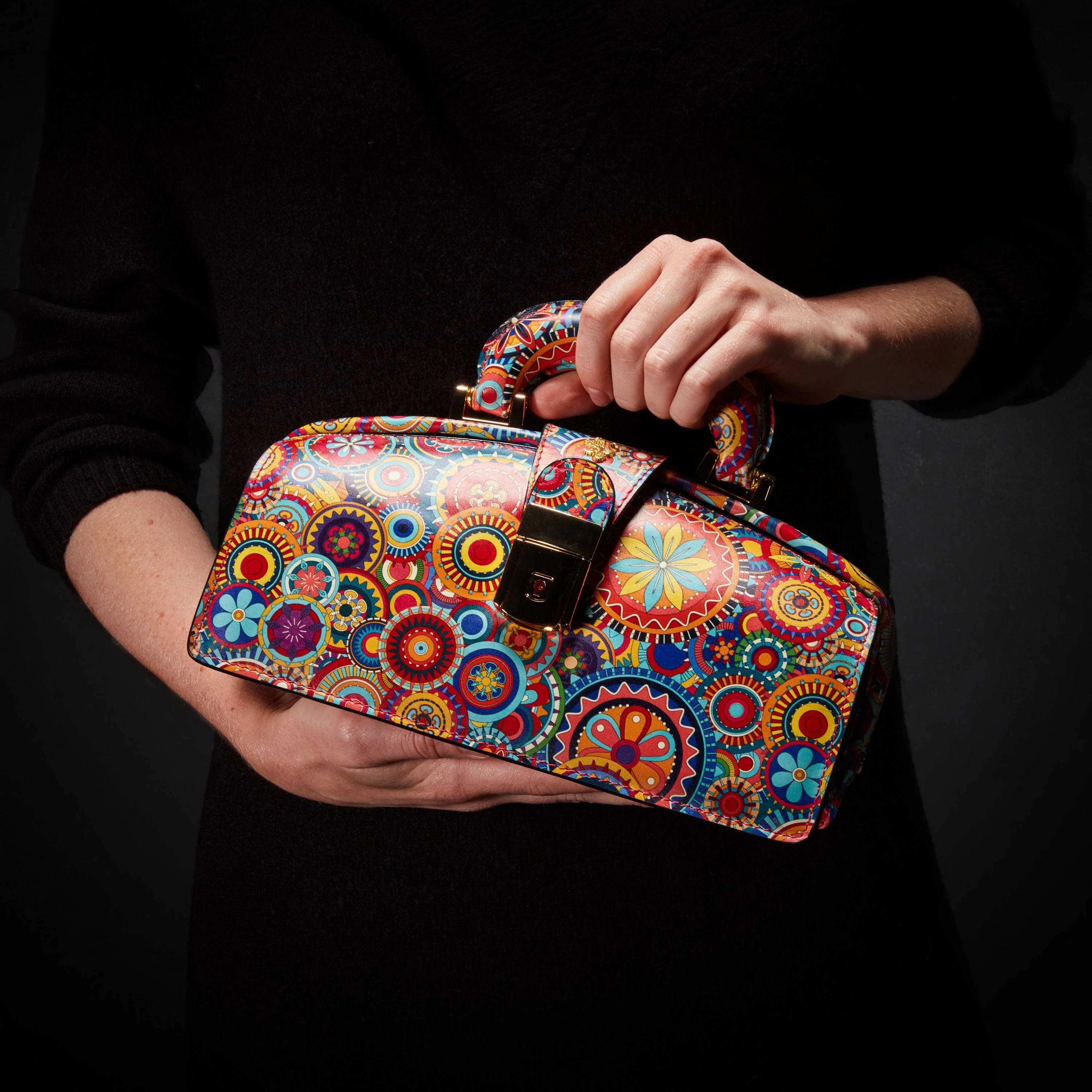 Gazelle - Signature Print - Women's bowling bag with handle and strap - Image 3