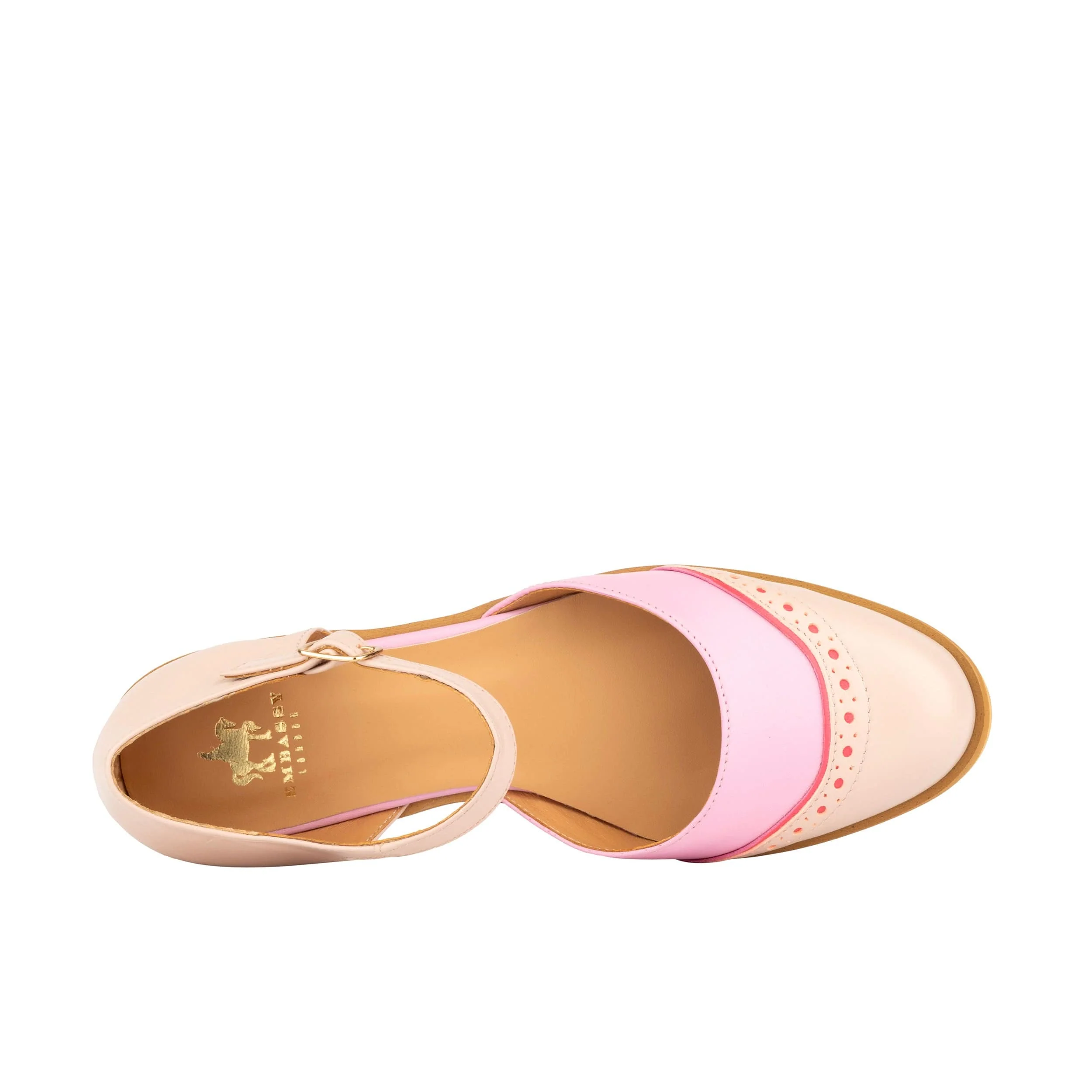Gigot - Pink & Pastel - Women's closed heel round toe leather flat sandal - Image 7