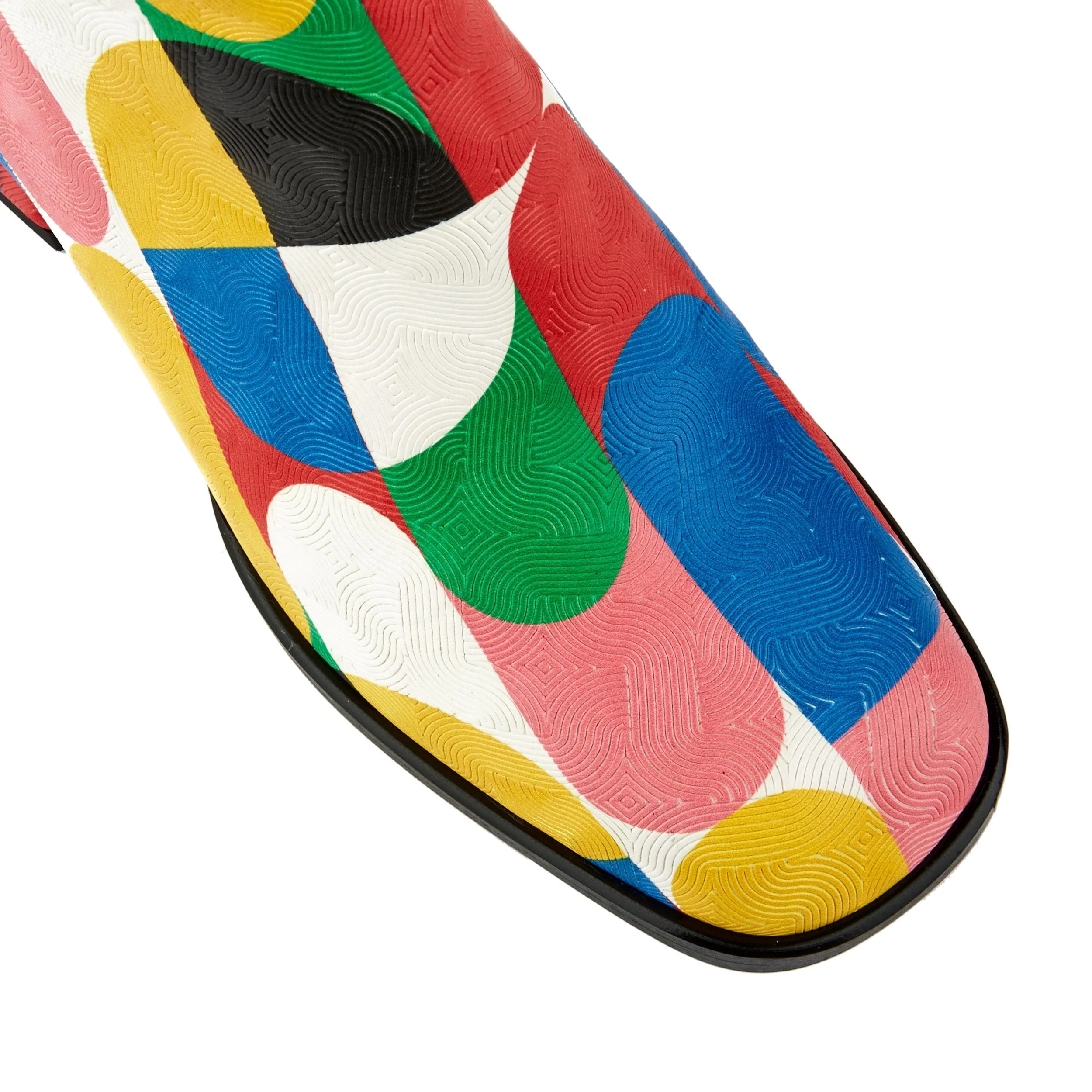 GoGo - Groovy - Women's Italian leather block heel colourful long boot - Image 6