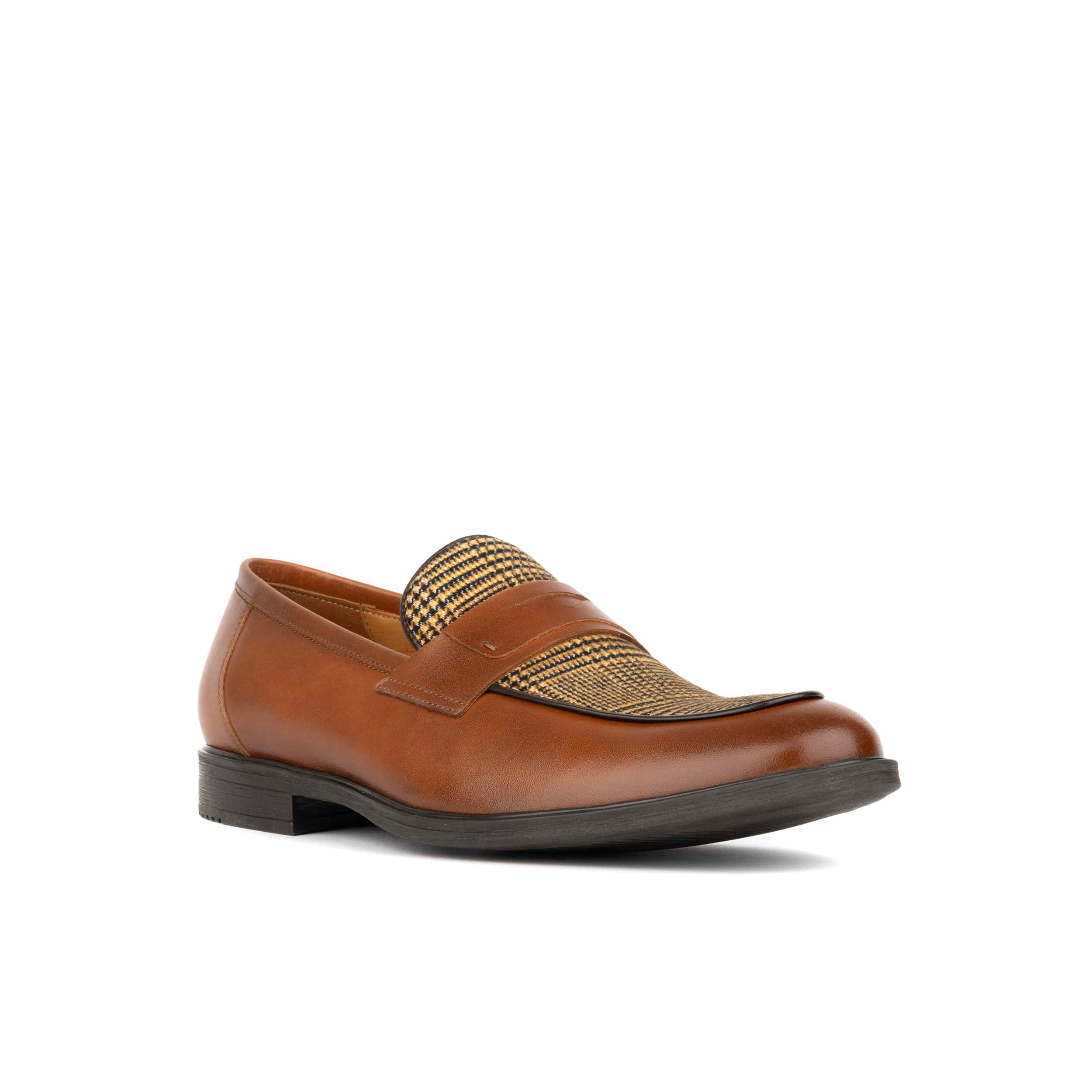Gosselin - Brown & Brown Check - Men's Leather Loafer - Image 2