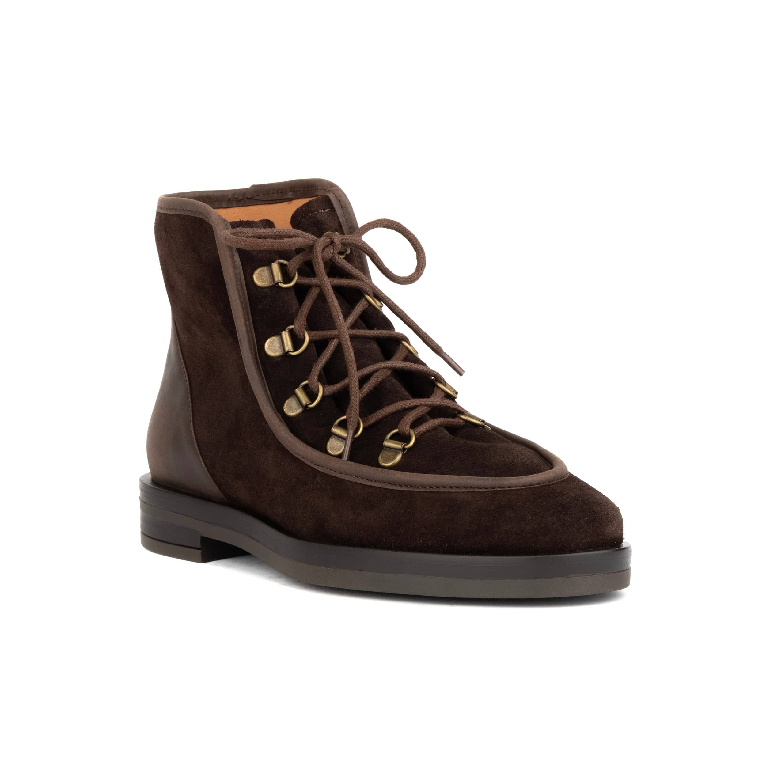 Hedera - Dark Brown - Women's Suede Alpine Boot - Image 3
