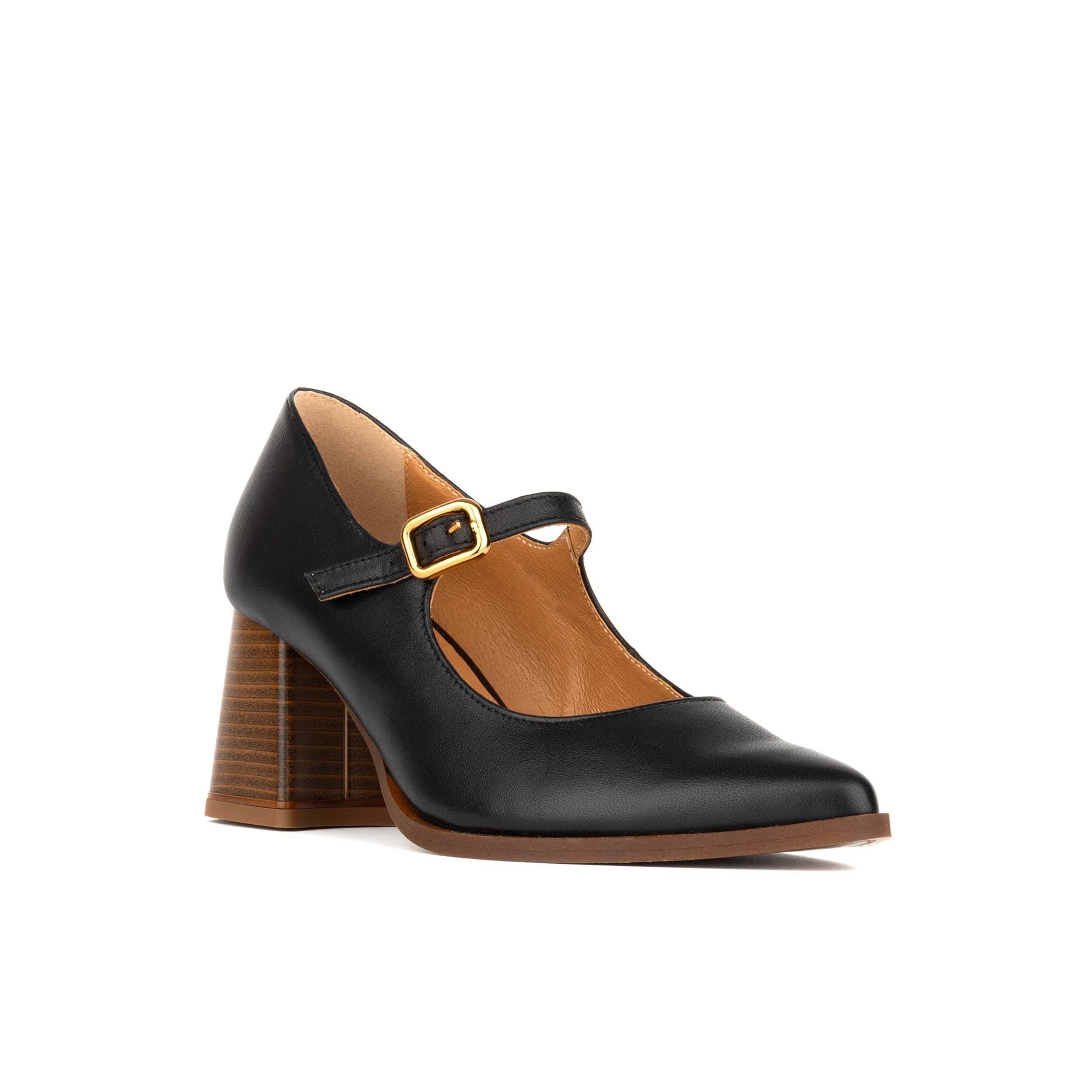Hyde - Black - Women's Leather Mary Jane Pump - Image 3