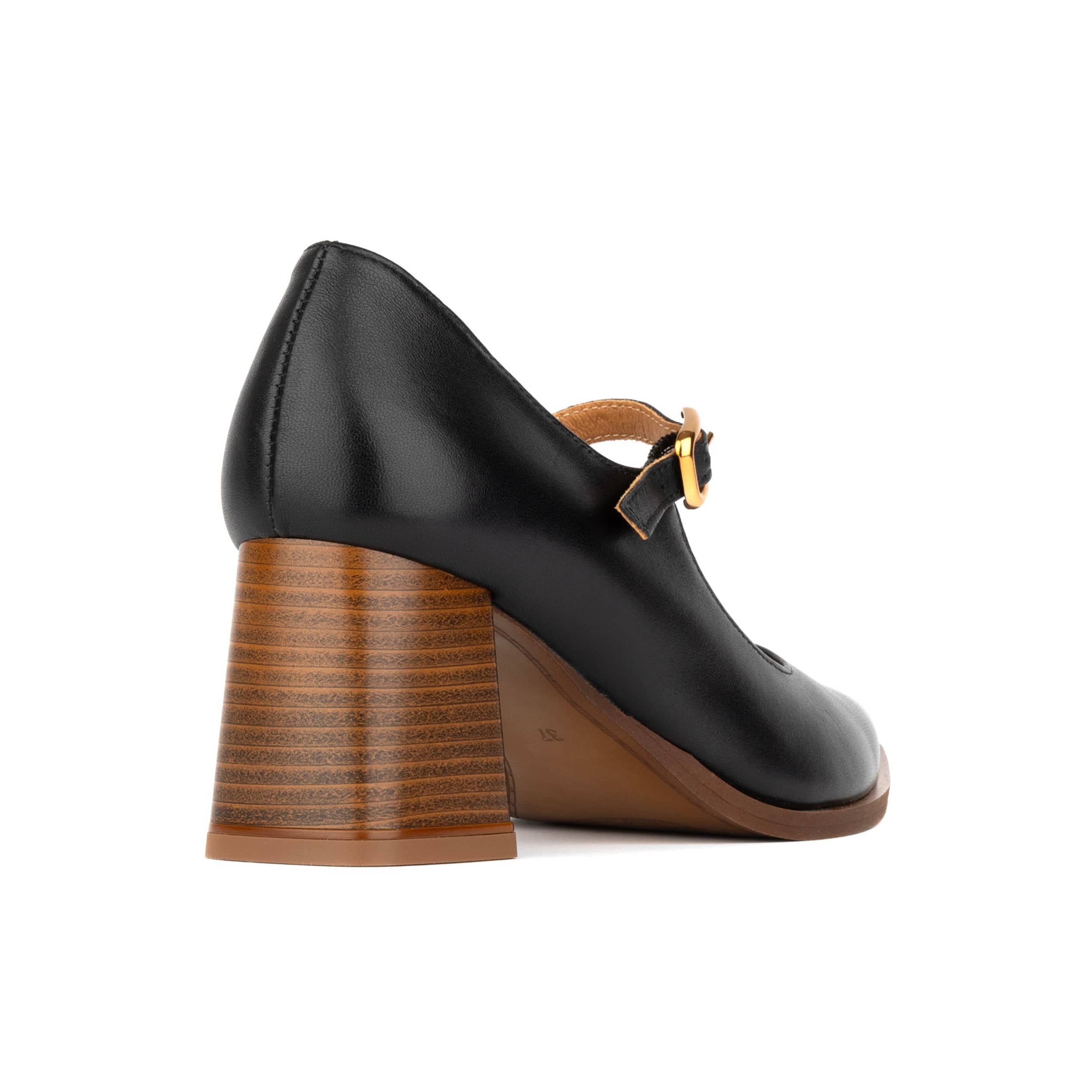 Hyde - Black - Women's Leather Mary Jane Pump - Image 5