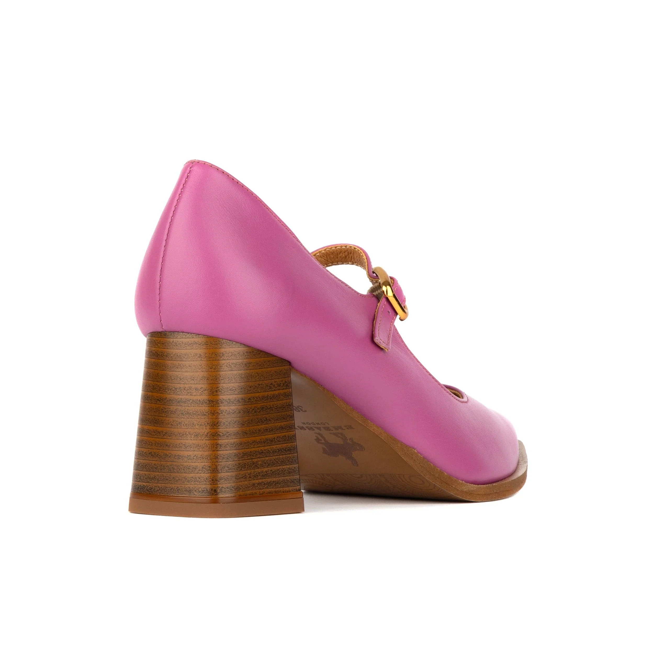 Hyde - Pink - Women's Leather Mary Jane Pump - Image 5